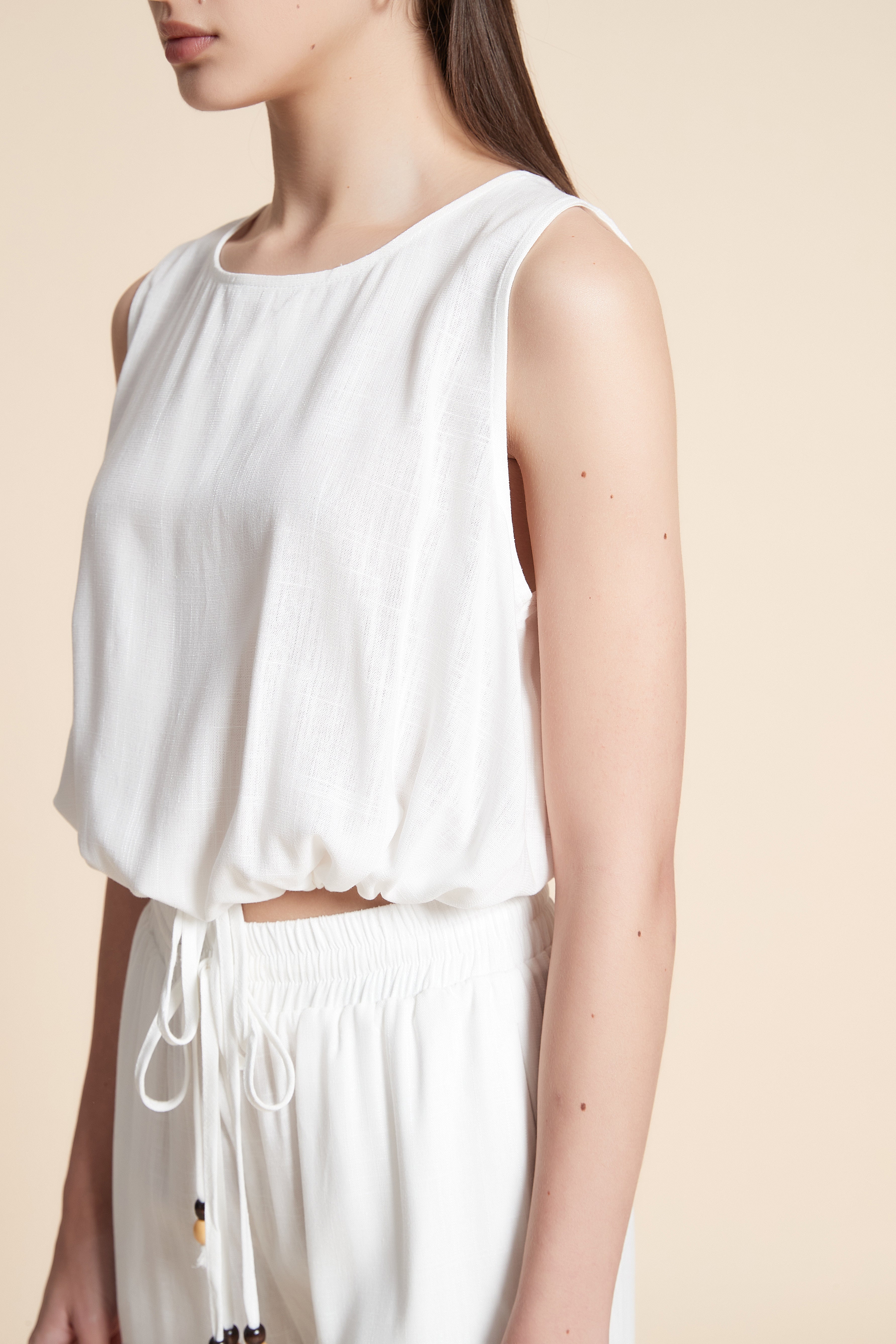 Solid Sleeveless Blouse