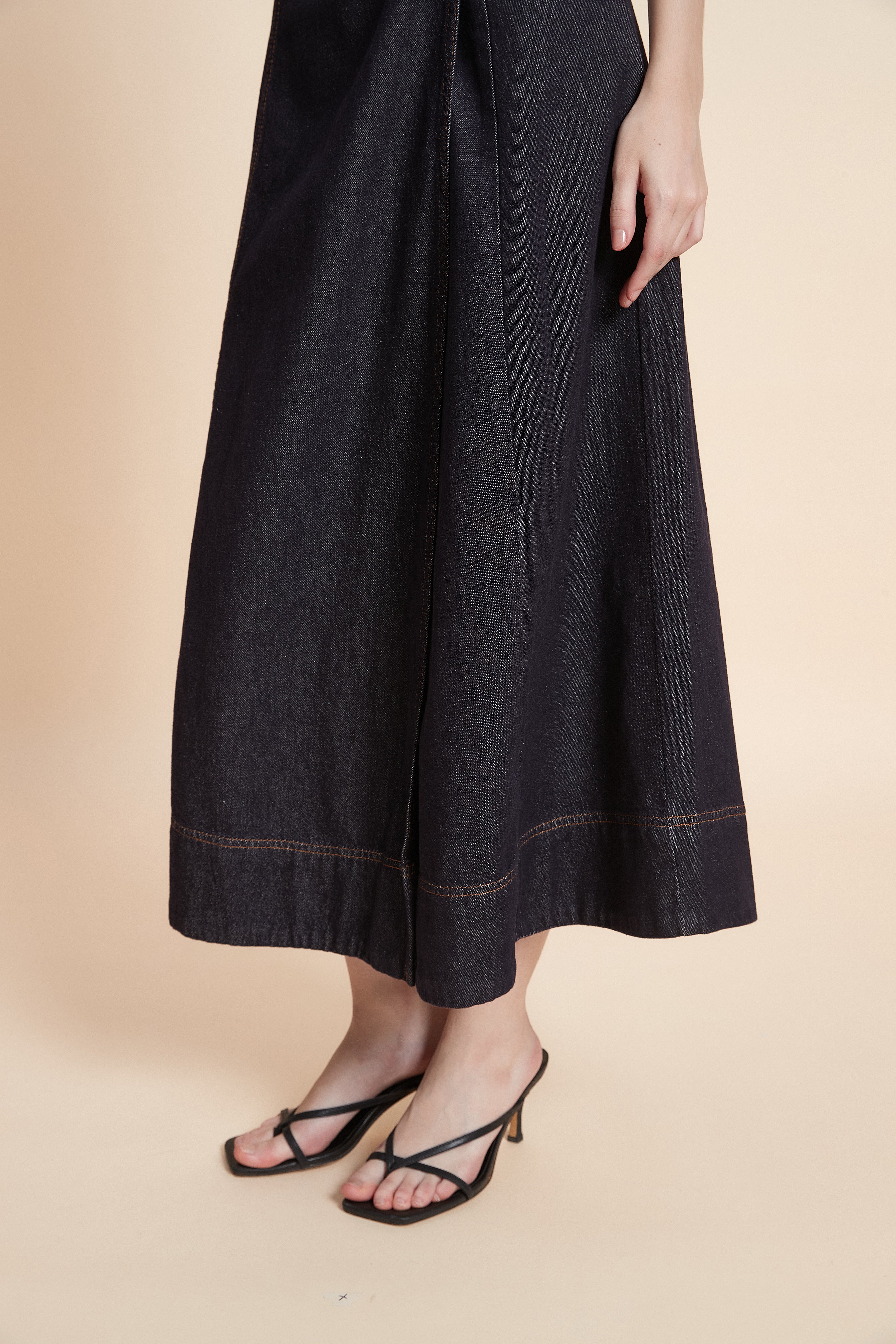 A-line midi skirt