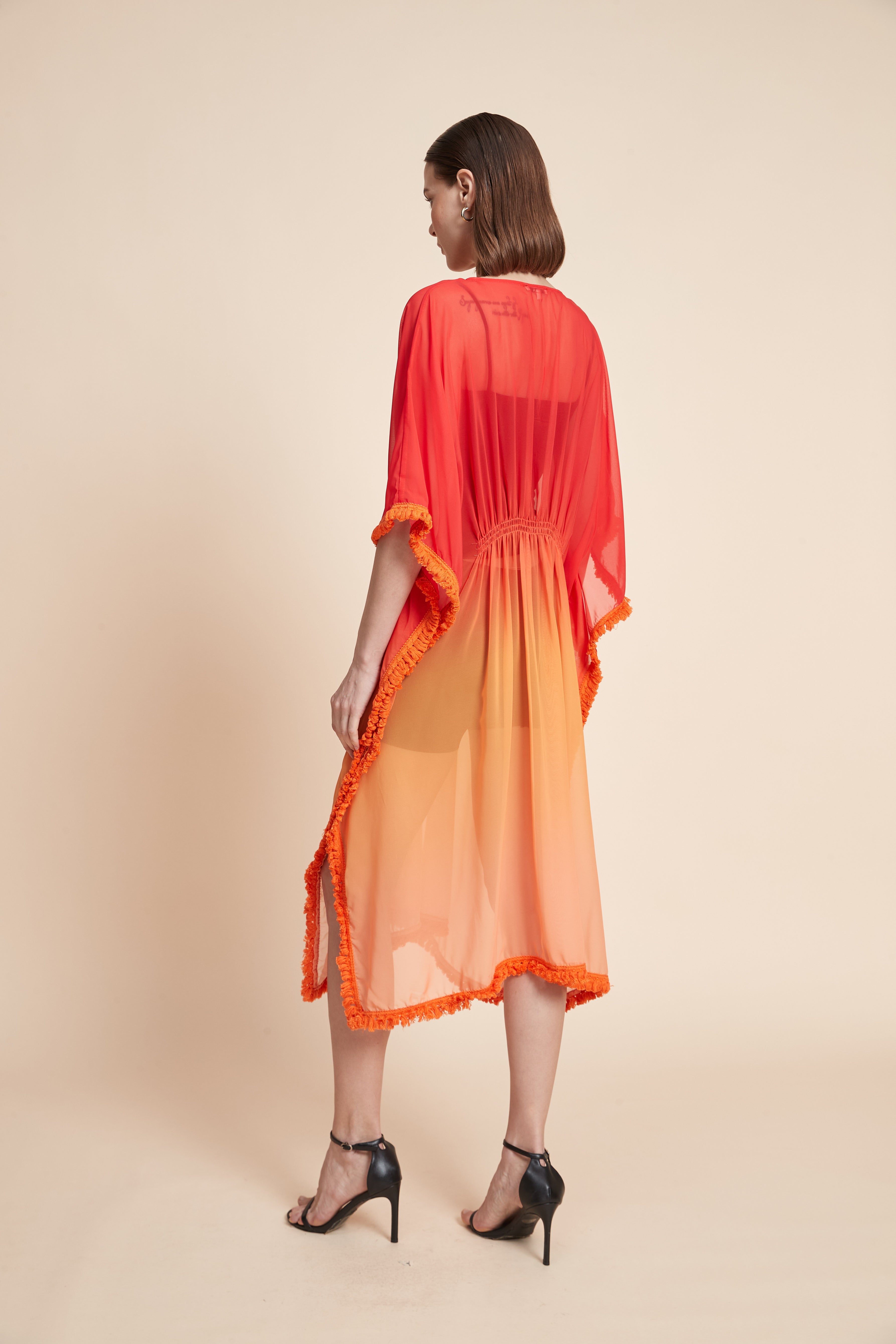 Wide Plain Midi Kaftan