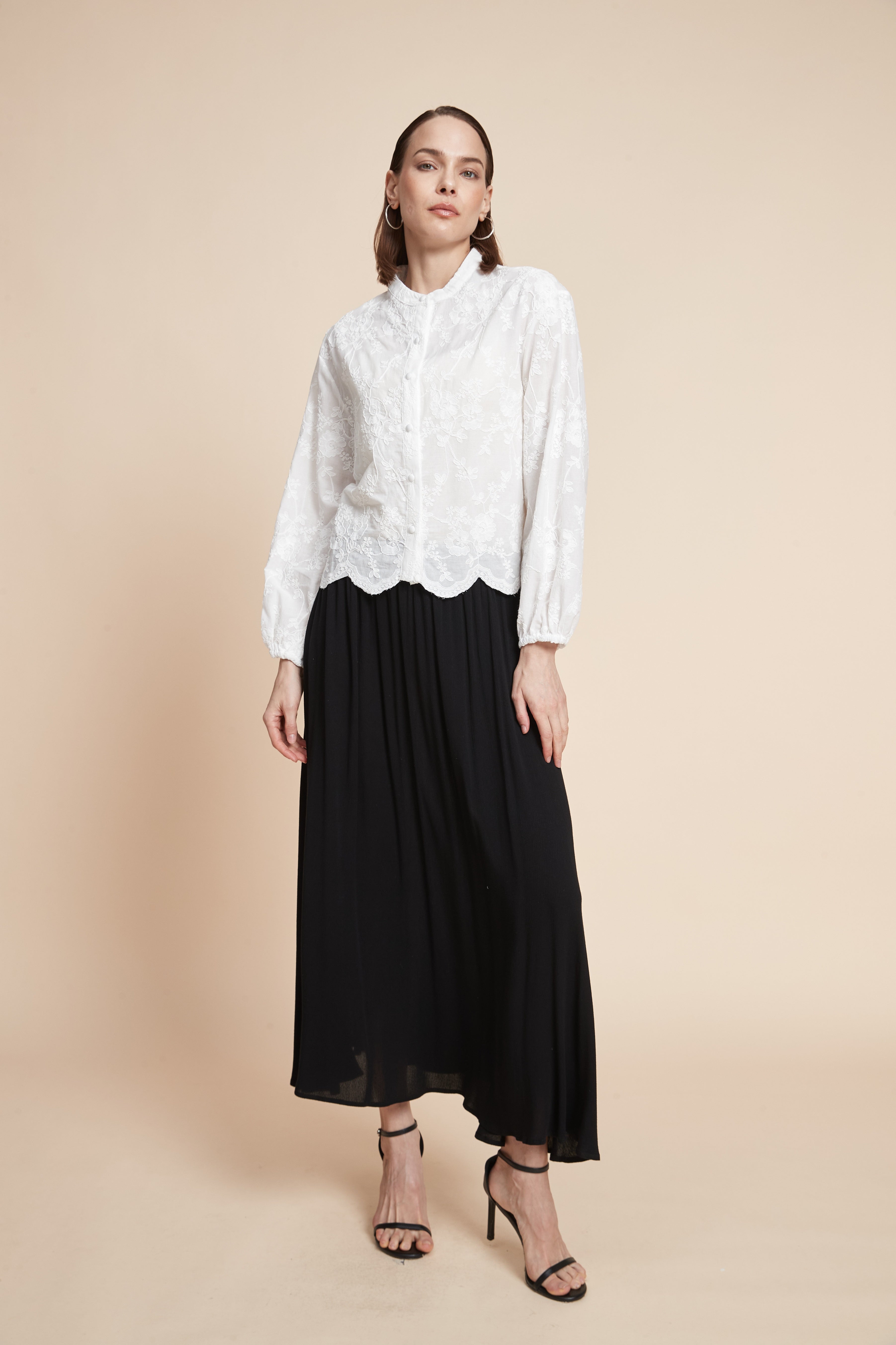 Long-Sleeved Patterned Shirt