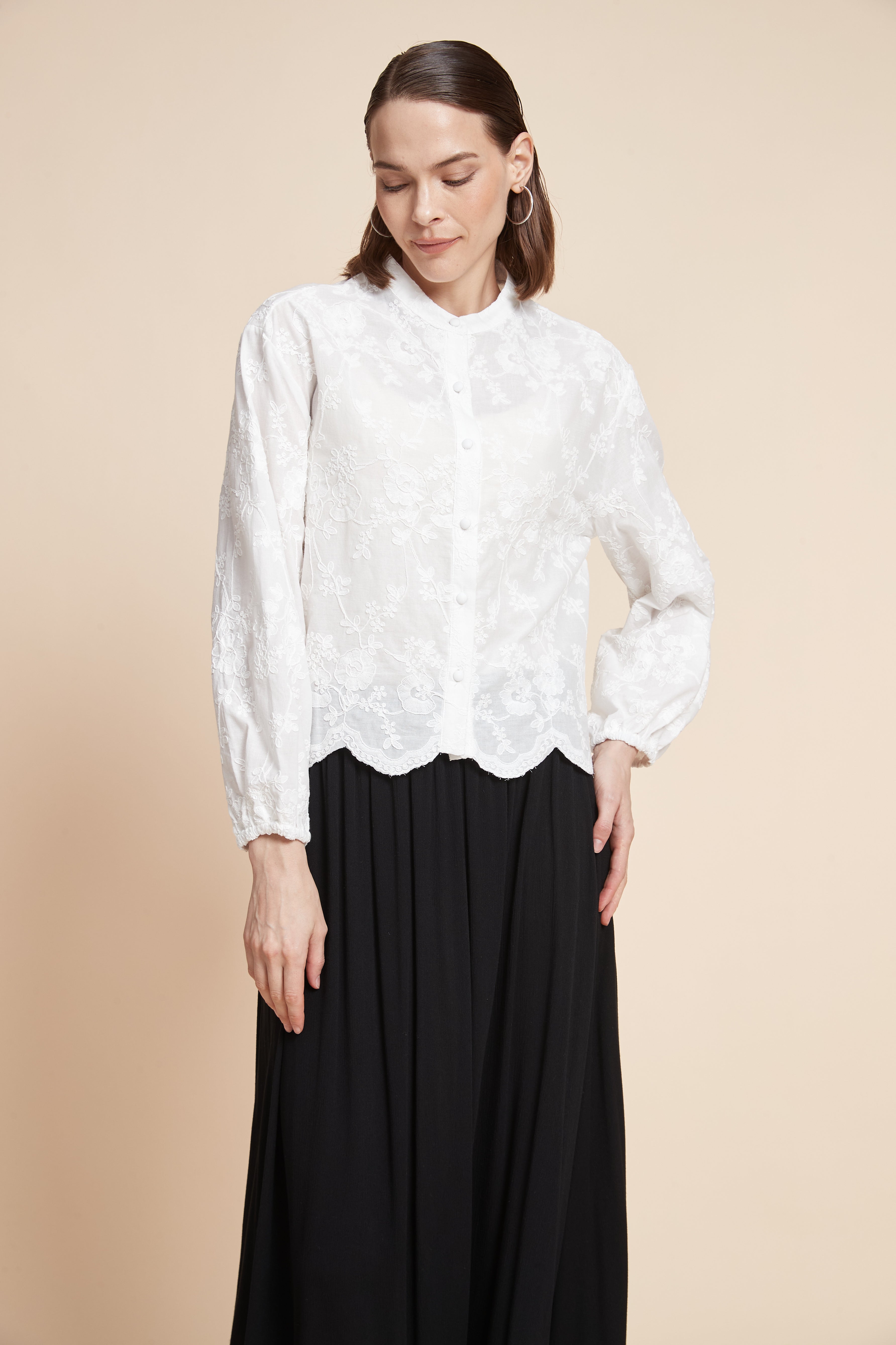 Long-Sleeved Patterned Shirt