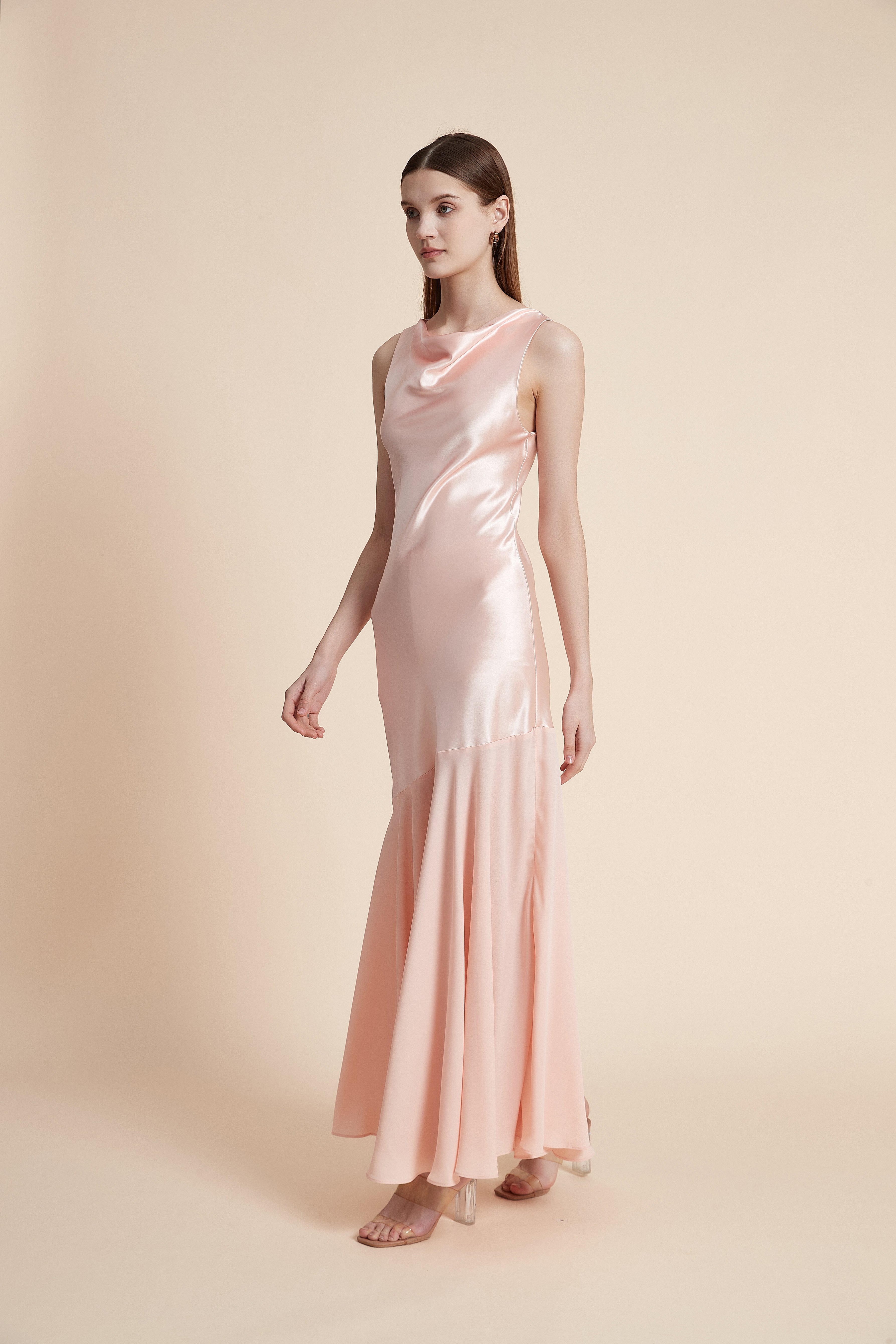 Sleeveless Plain Maxi Dress