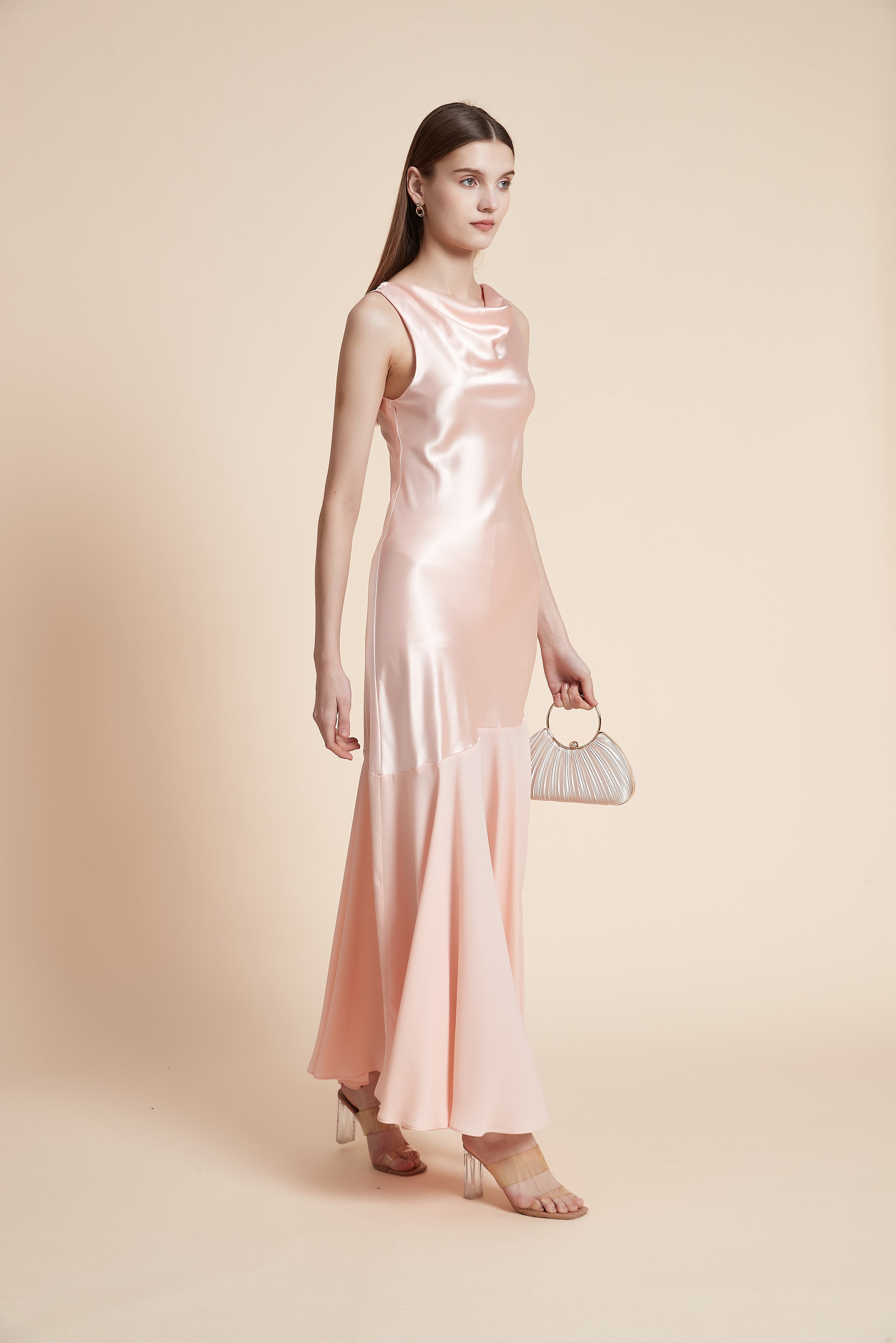 Sleeveless Plain Maxi Dress