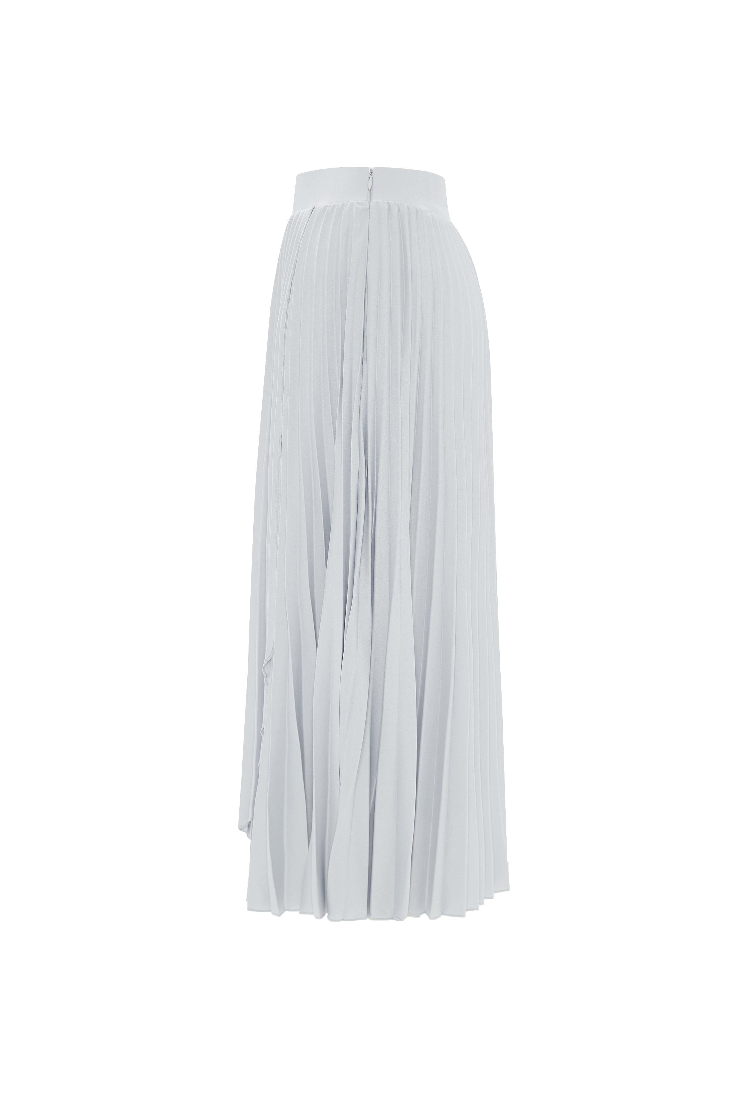 Ribbed maxi wrap skirt