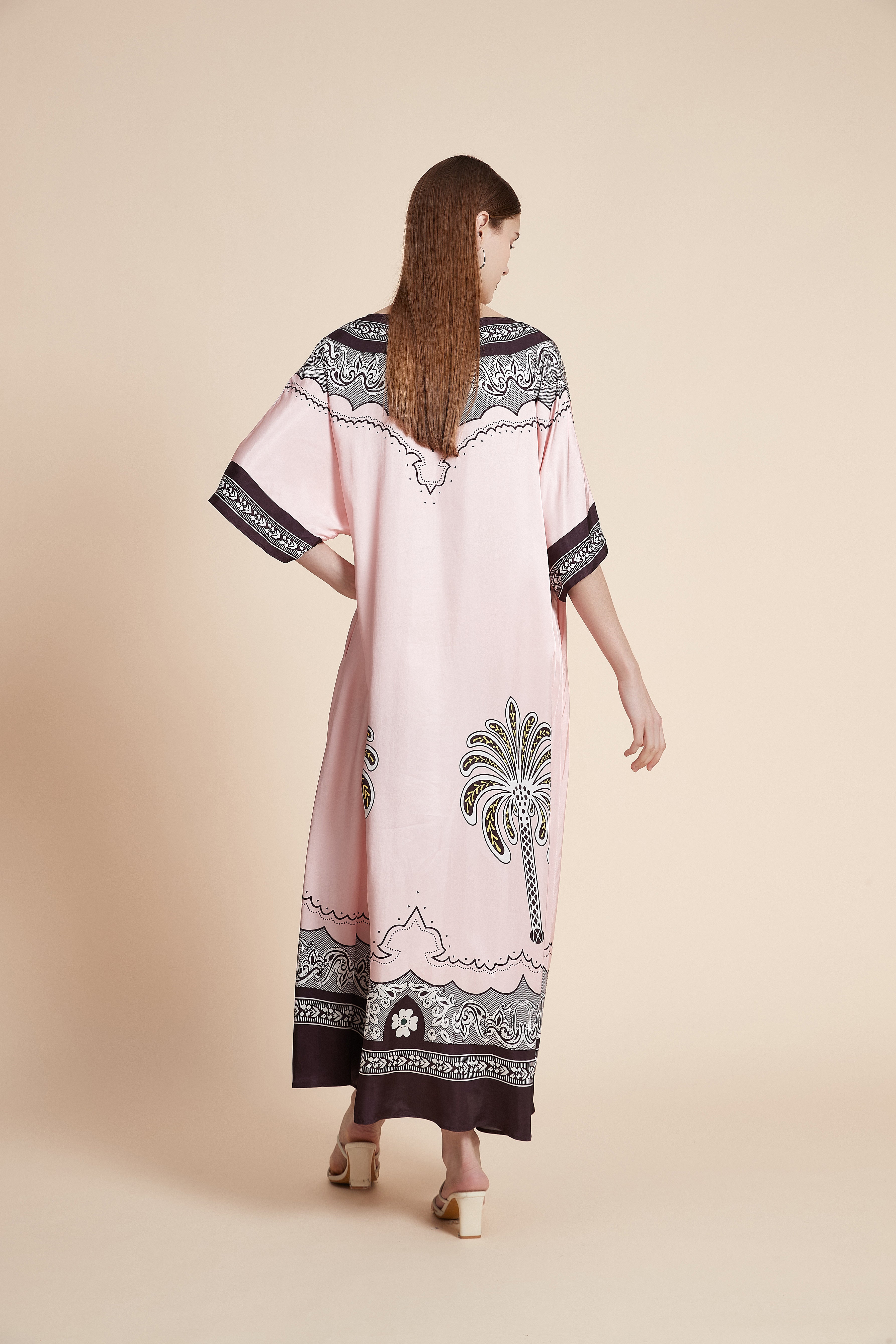 فستان قفطان ماكسي بلَش هيريتج