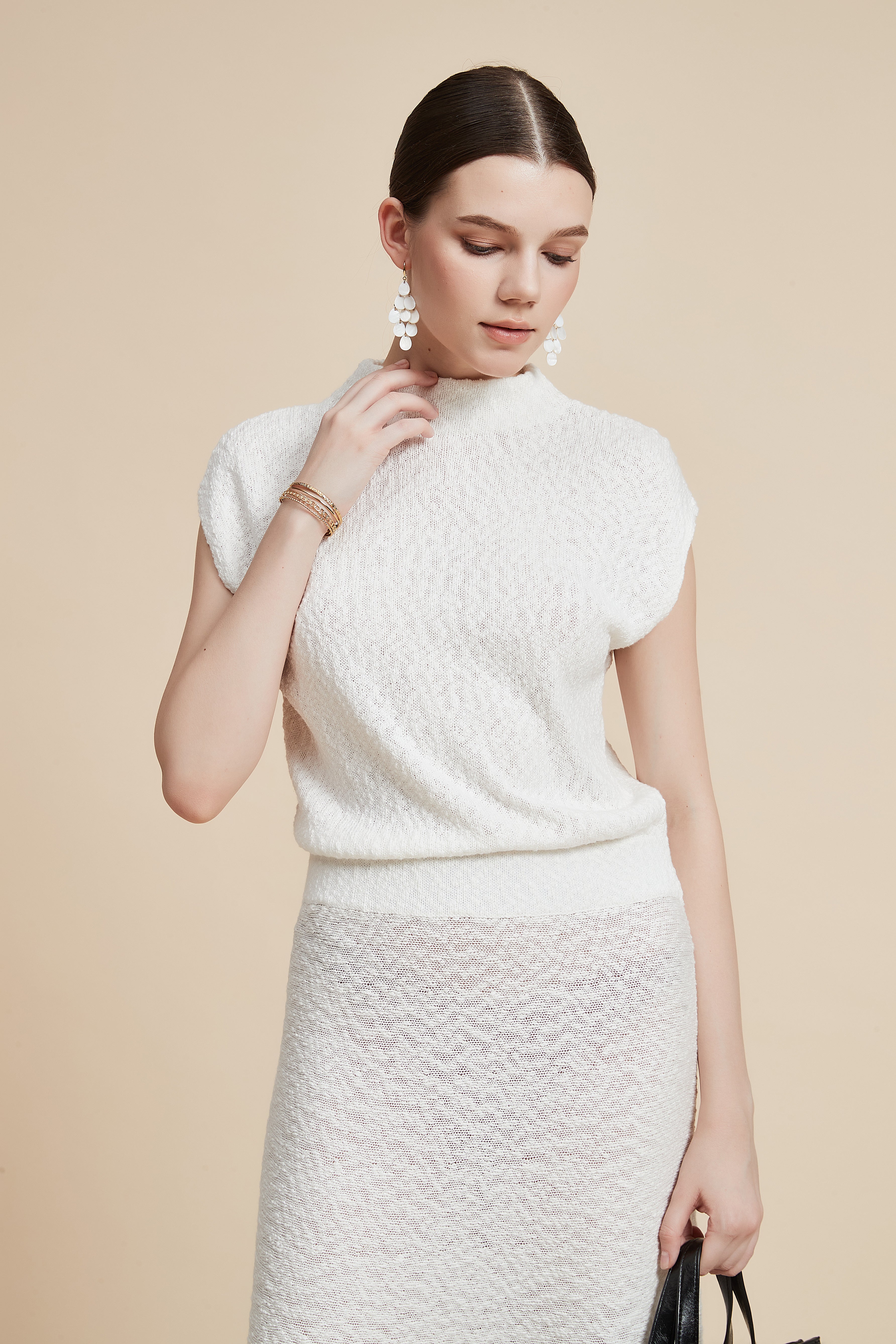 Solid Short Sleeve Midi Dress