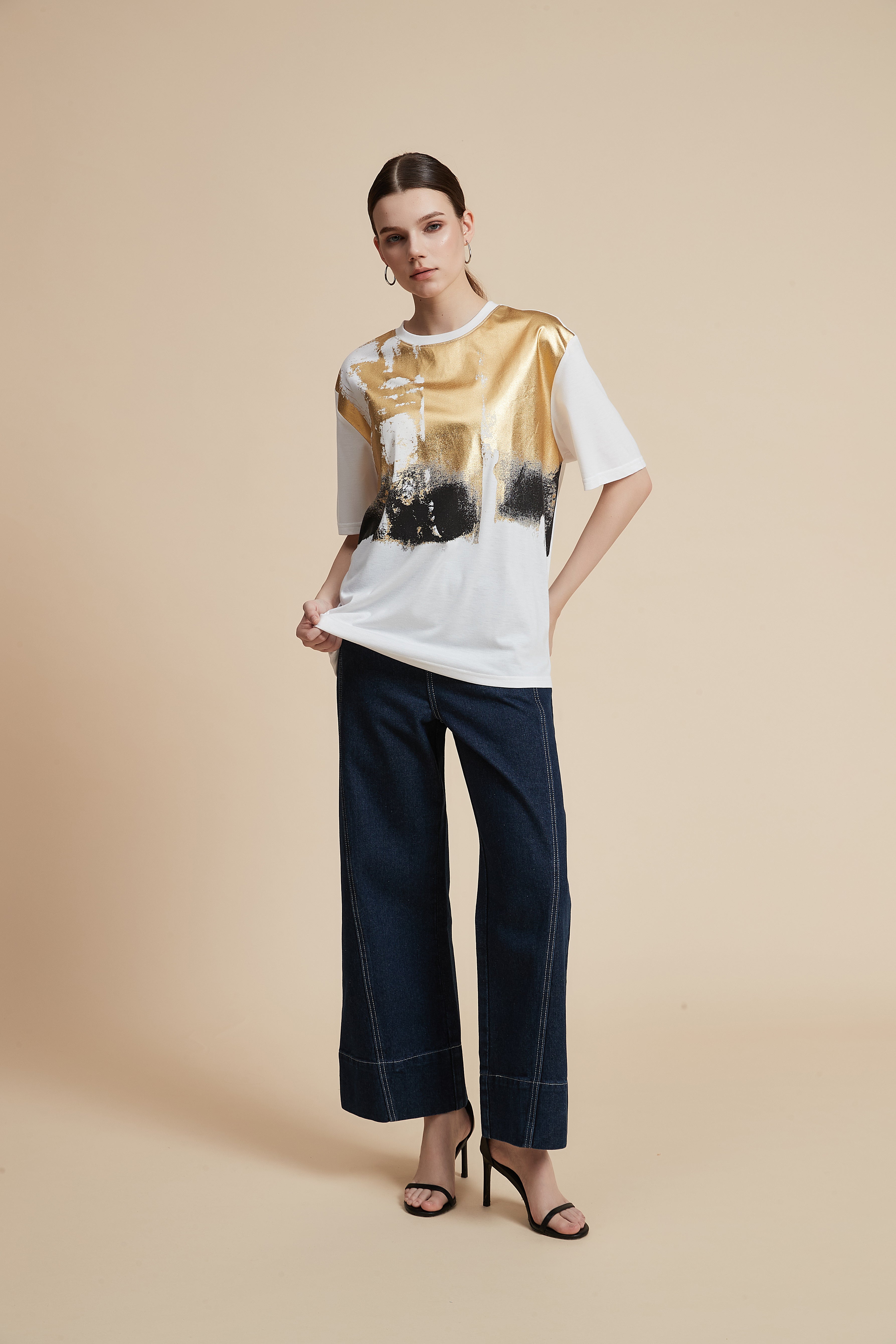 Printed Half Sleeve Blouse
