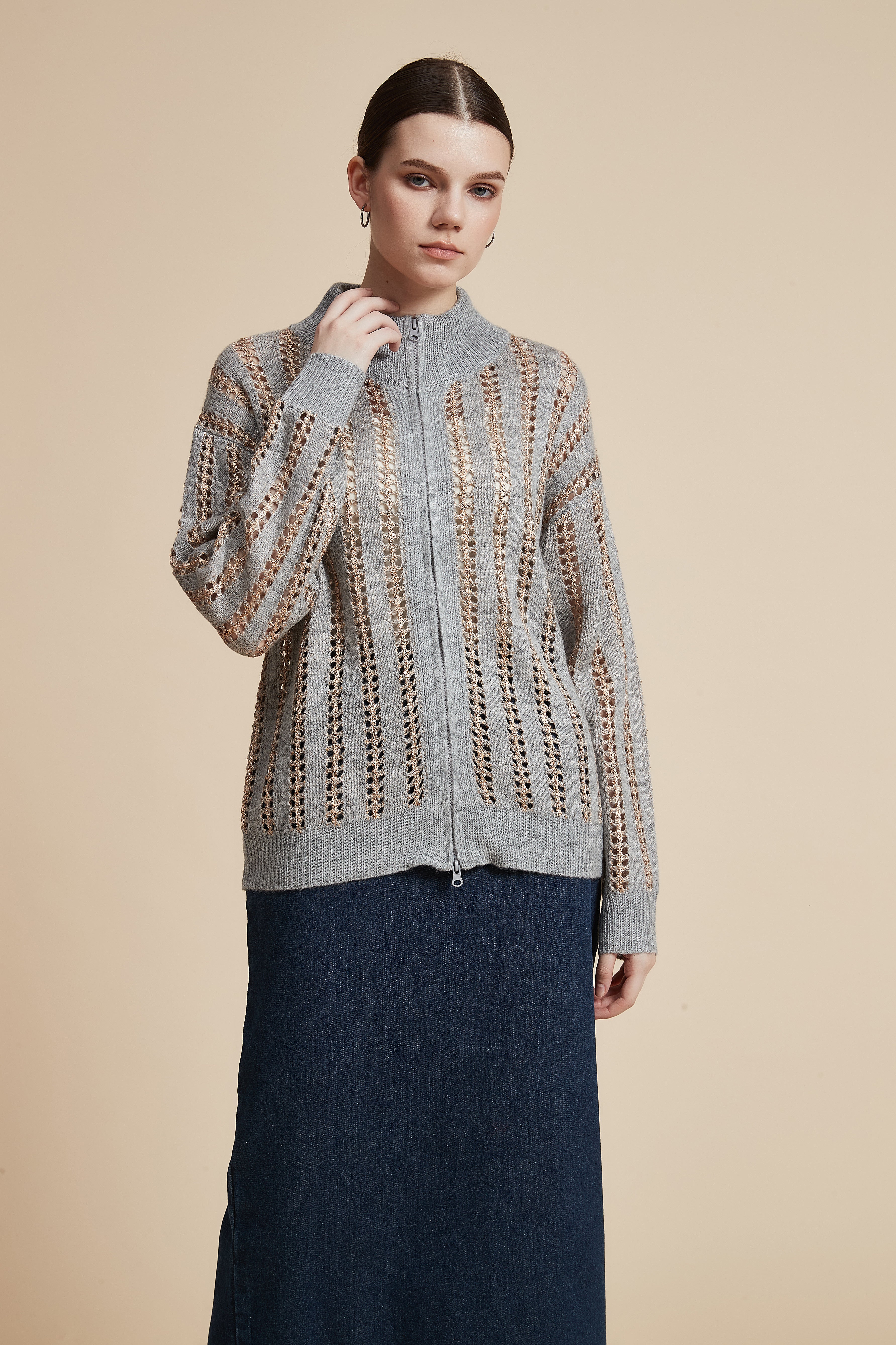 Long Sleeve Zip-Up Jacket