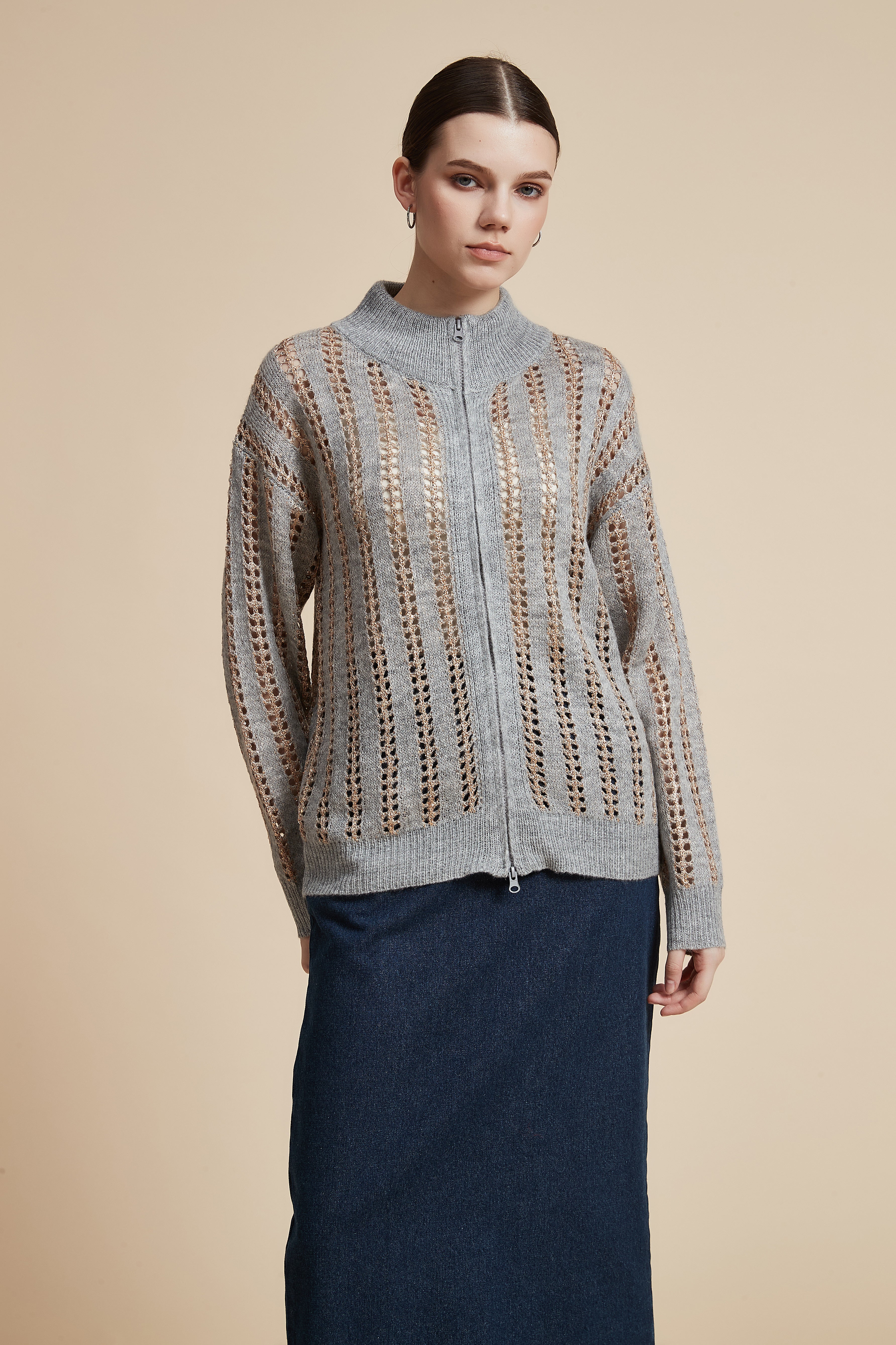 Long Sleeve Zip-Up Jacket