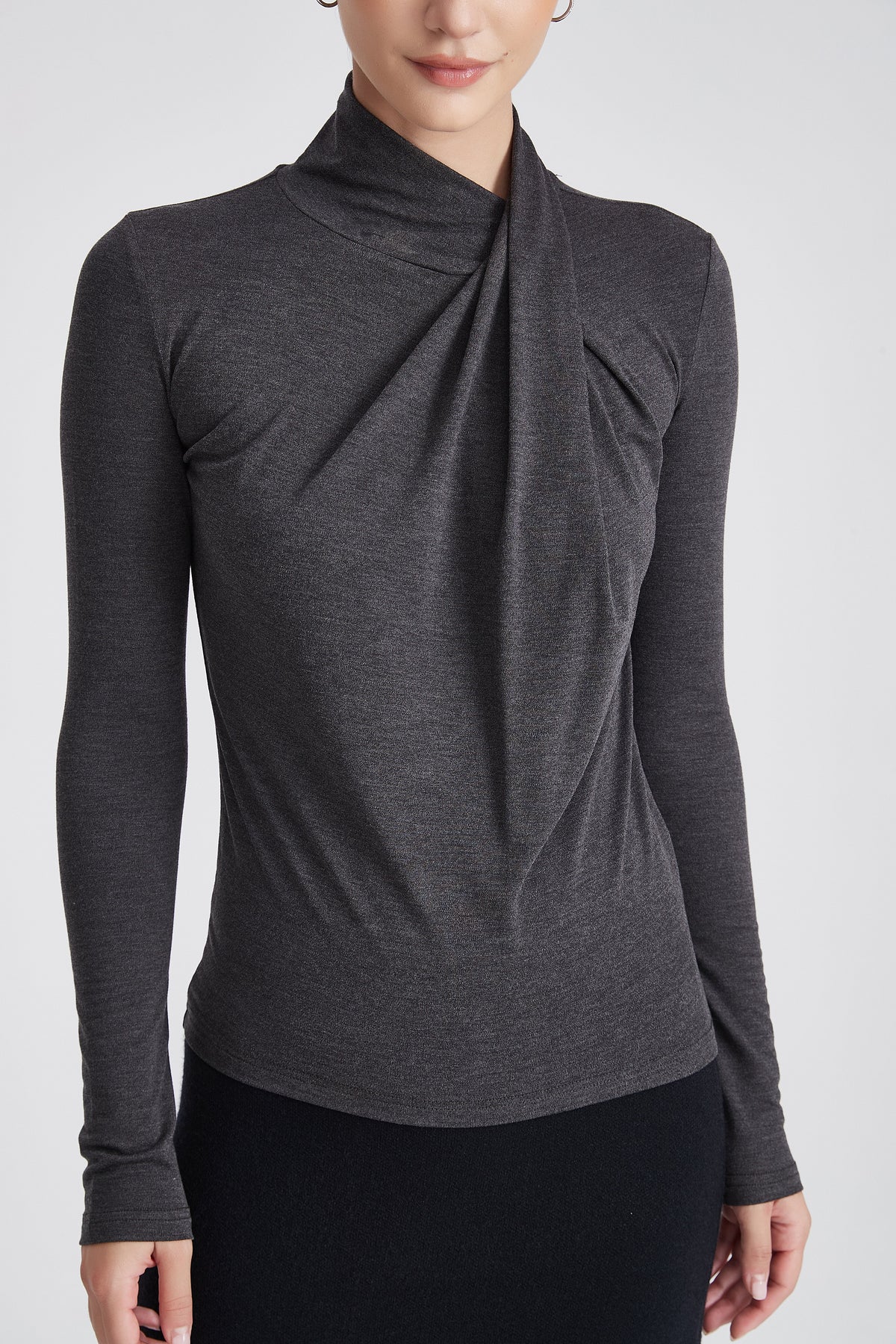 Plain Long-Sleeve Top