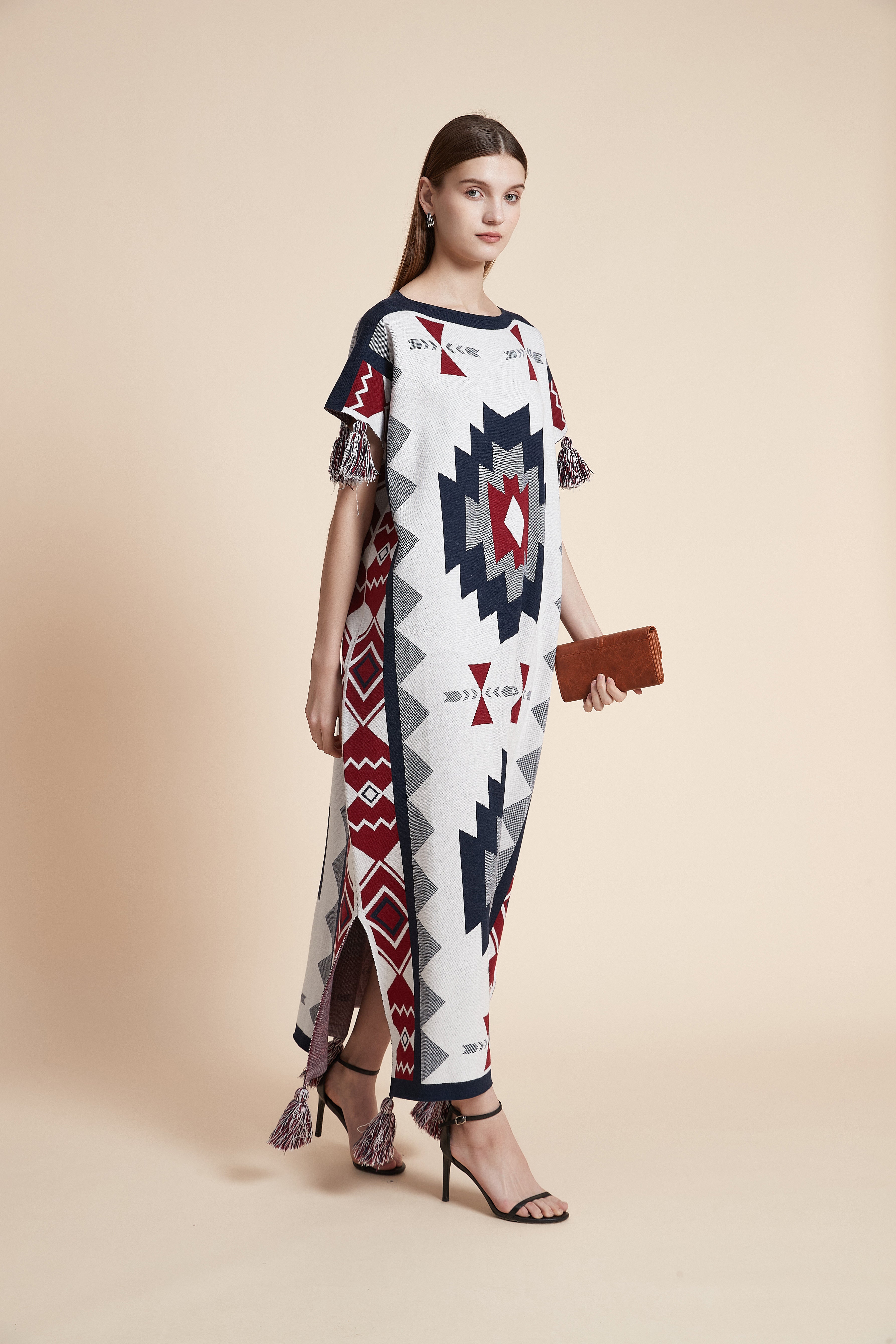 Desert Mosaic Tassel Kaftan