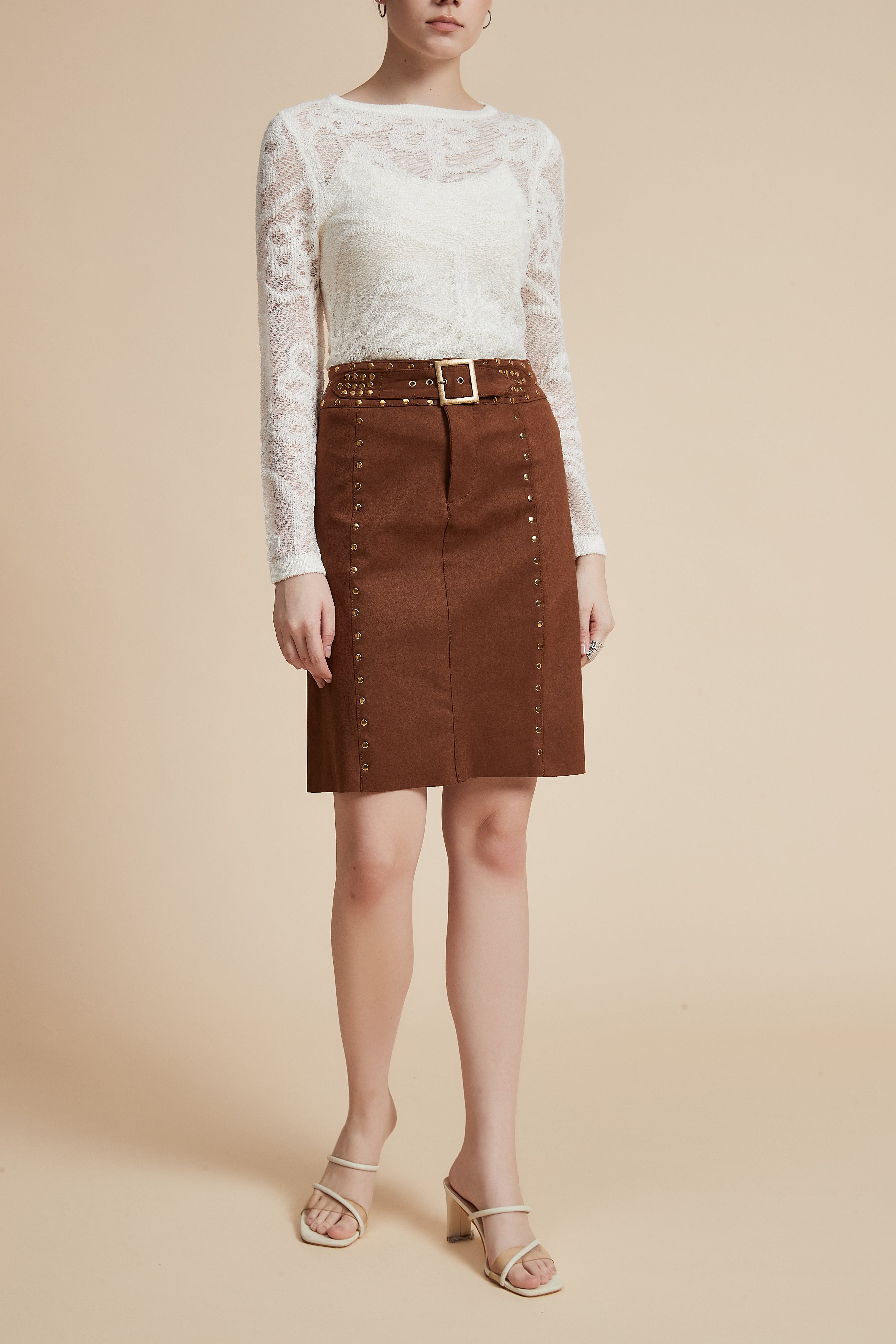Embellished Mini Skirt