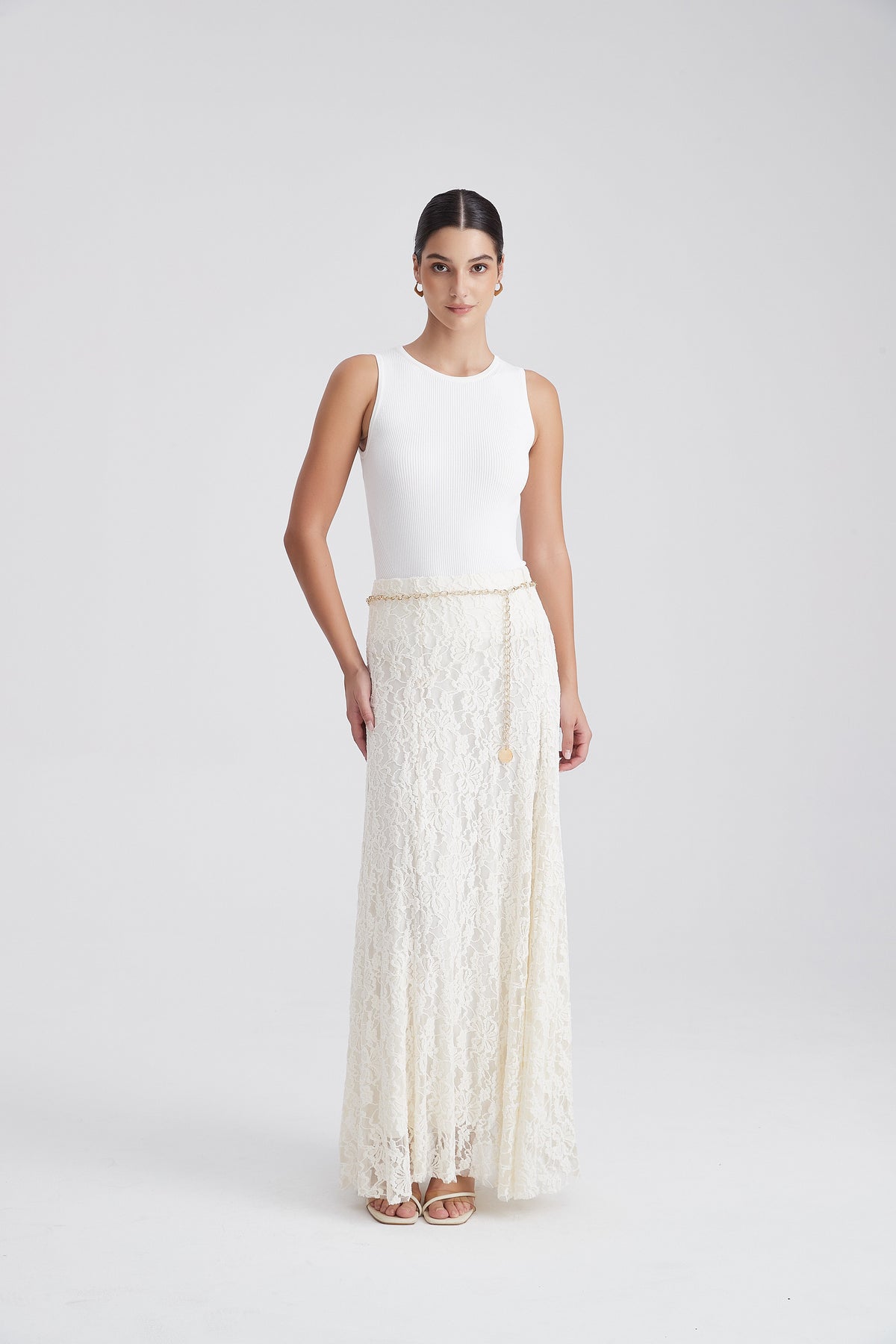 Long Lace Skirt