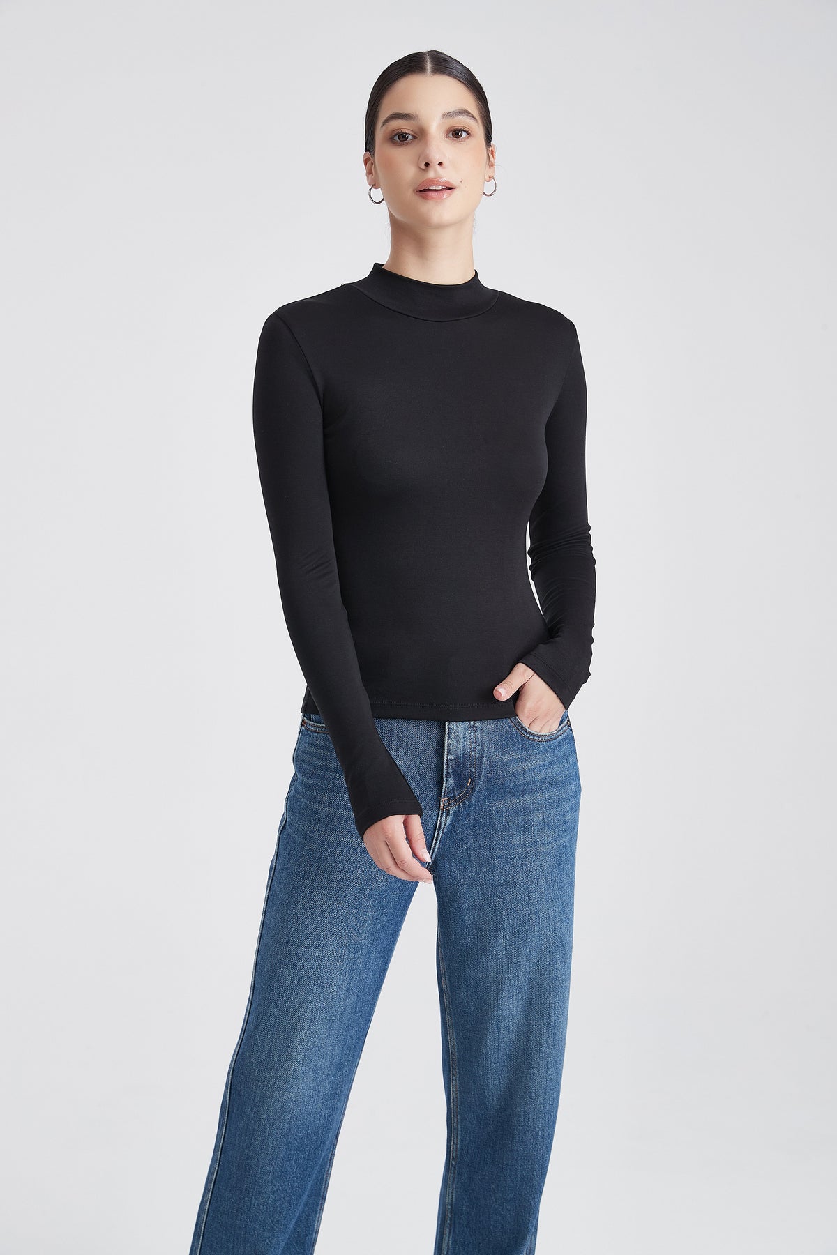 Plain Long Sleeve Top
