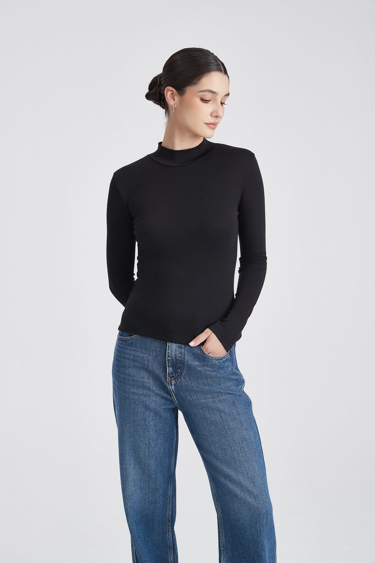 Plain Long Sleeve Top