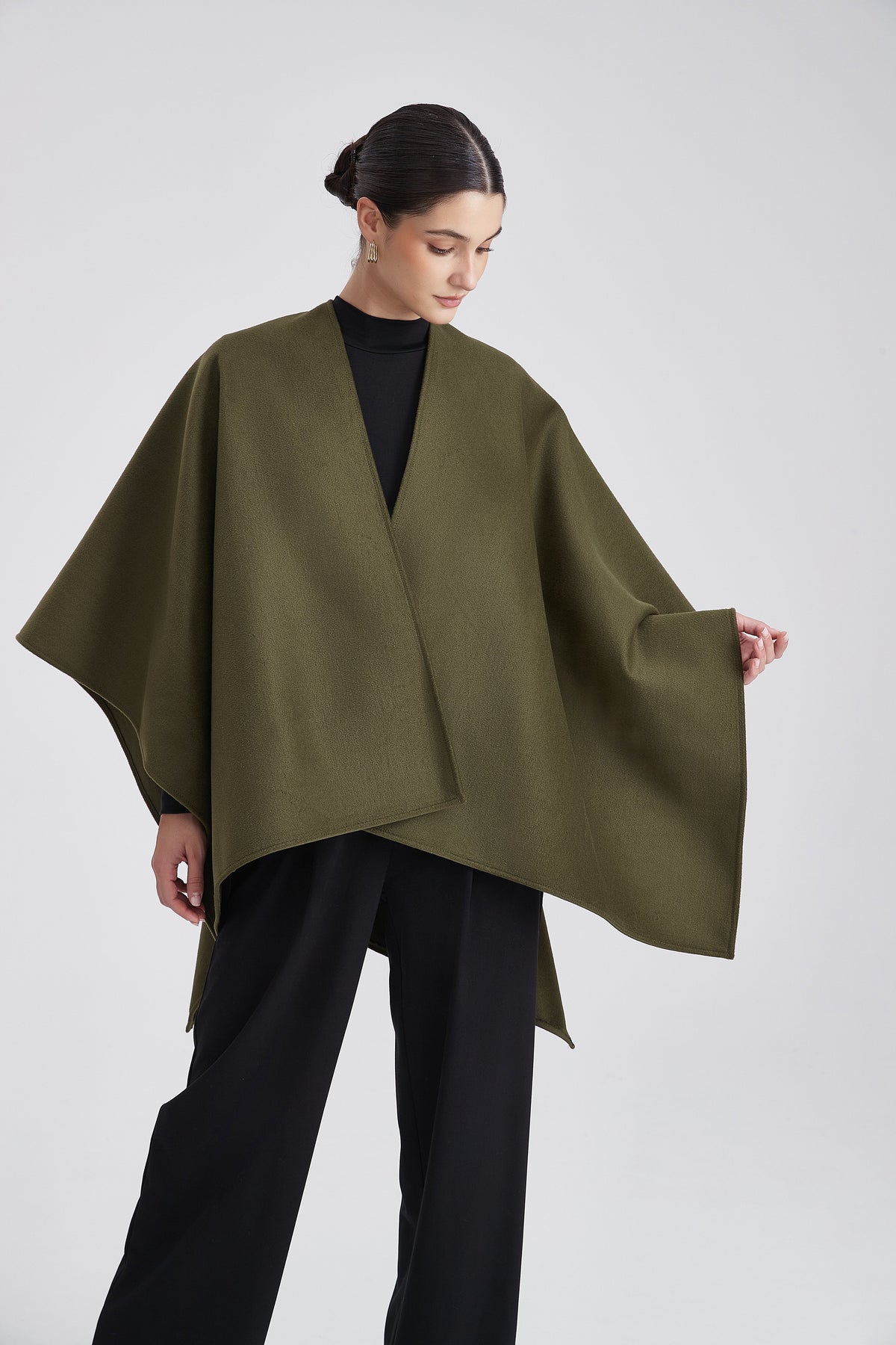 Short Plain Poncho
