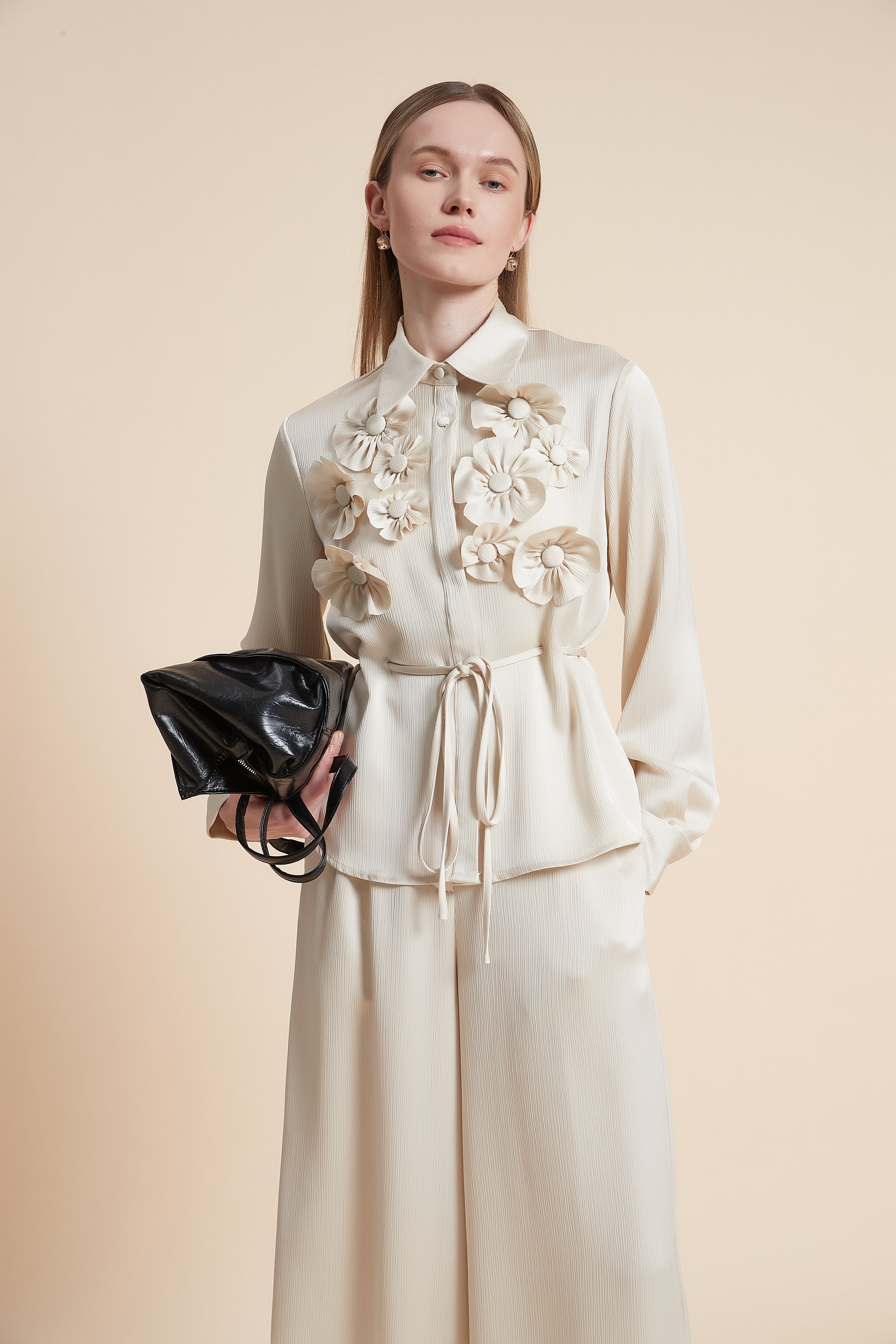 Floral Long-Sleeved Blouse