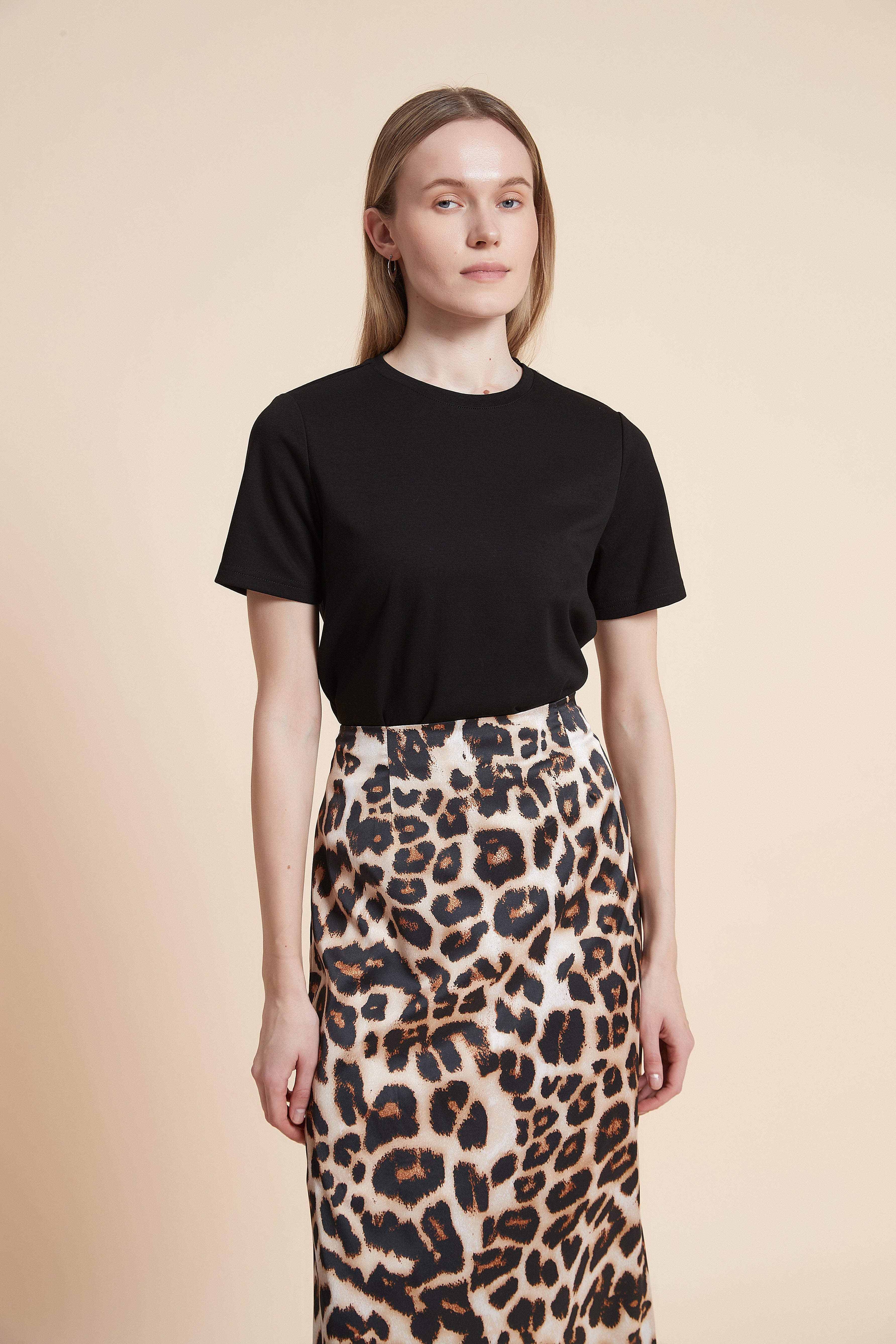 Plain Half-Sleeved T-Shirt