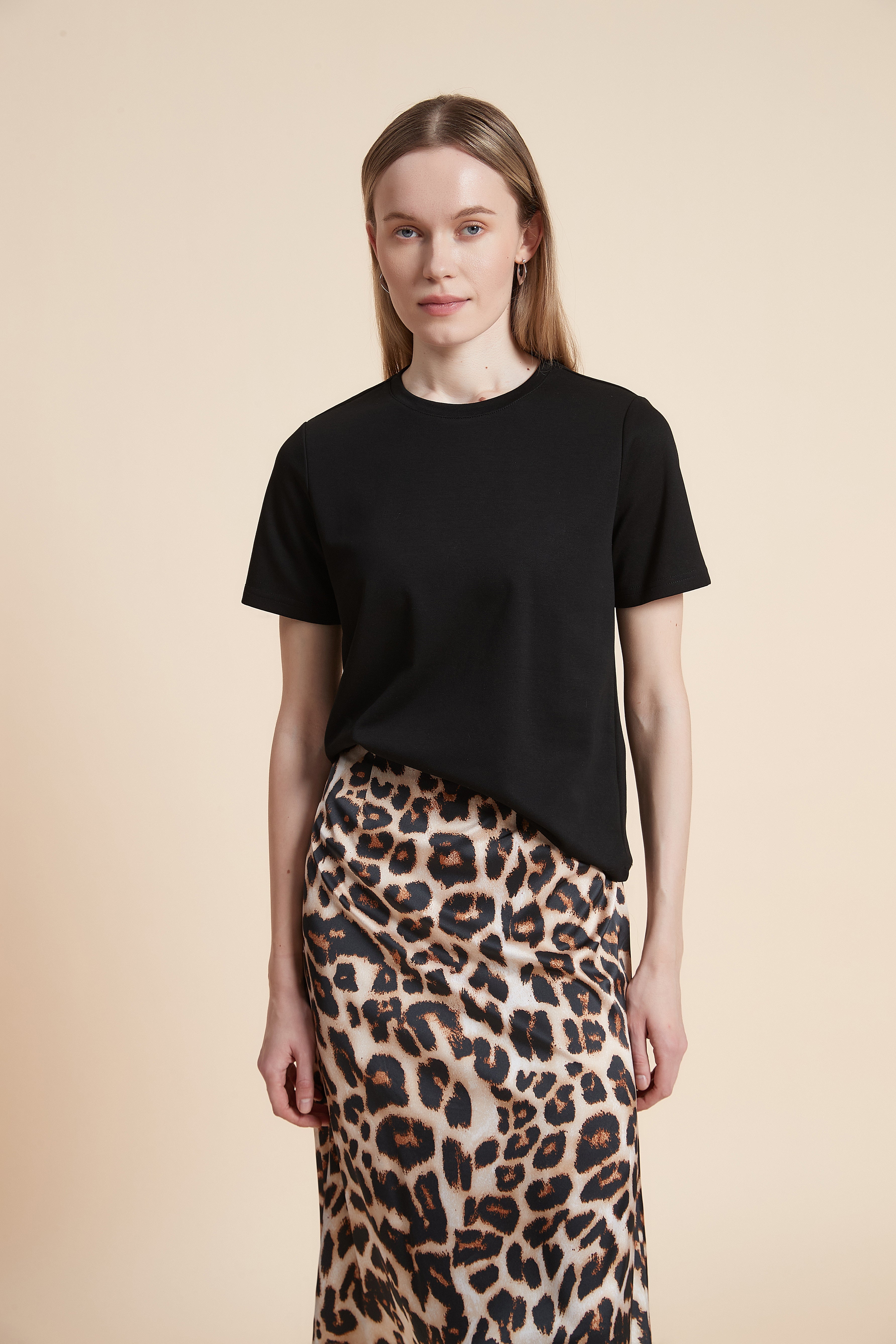 Plain Half-Sleeved T-Shirt