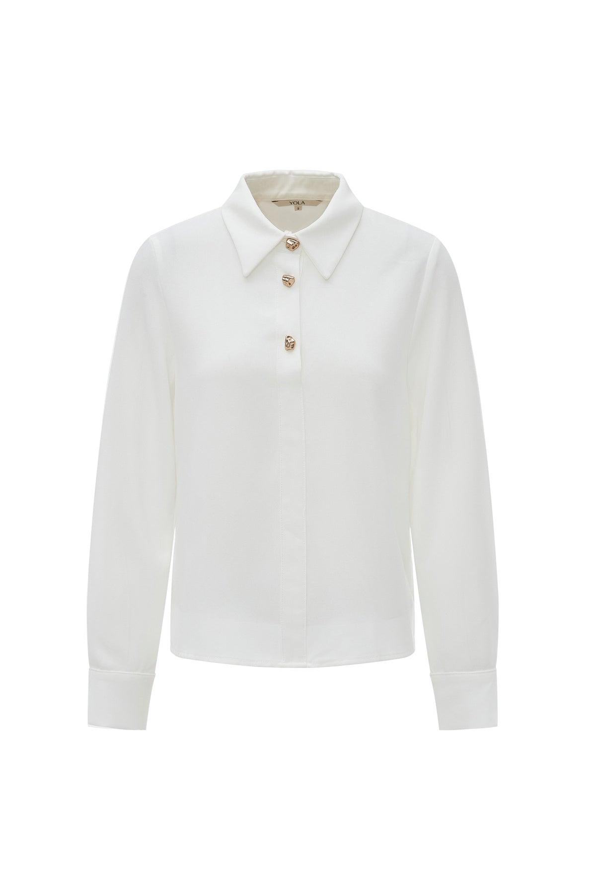 Long-Sleeve Shirt with Front Buttons