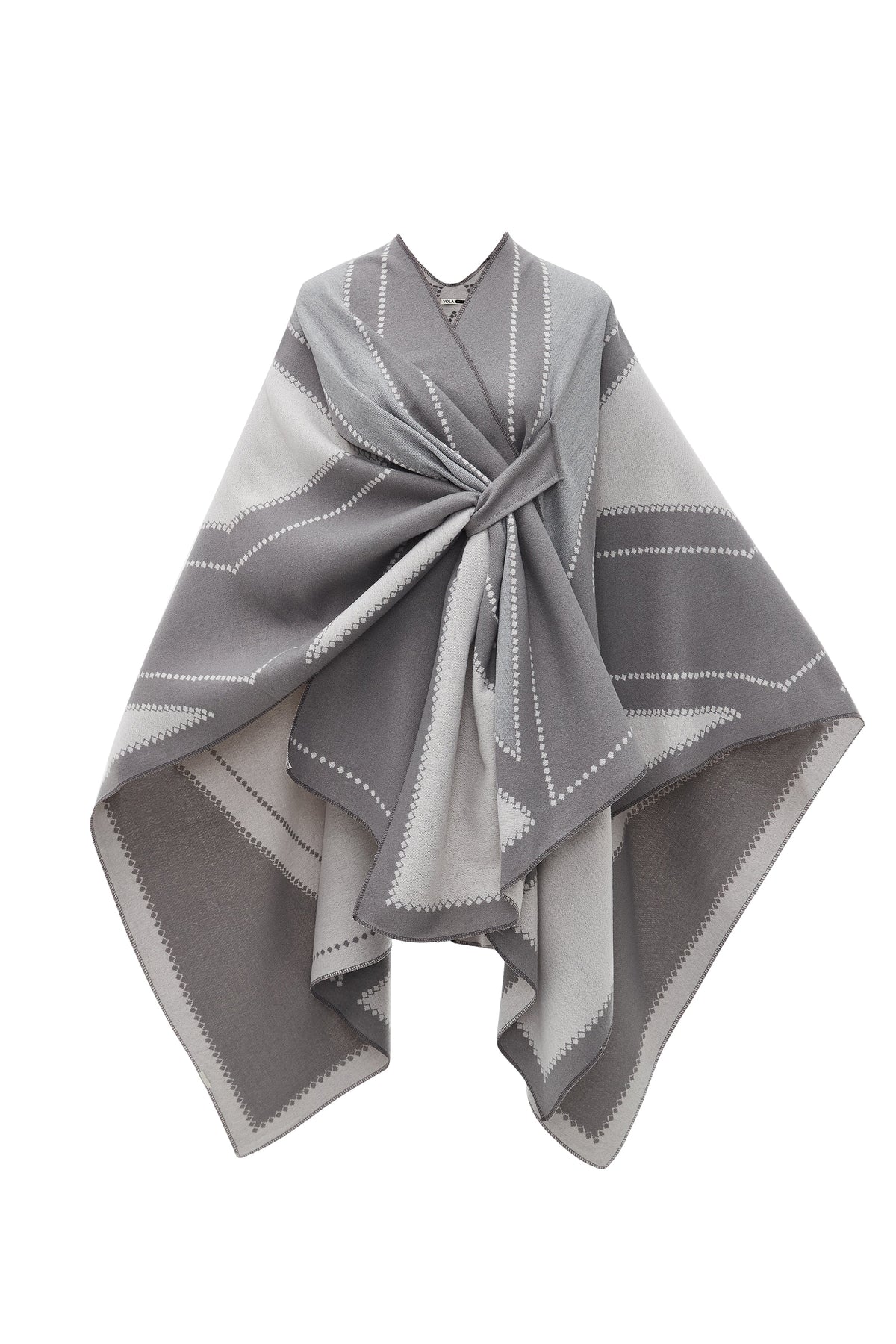 Long Striped Poncho