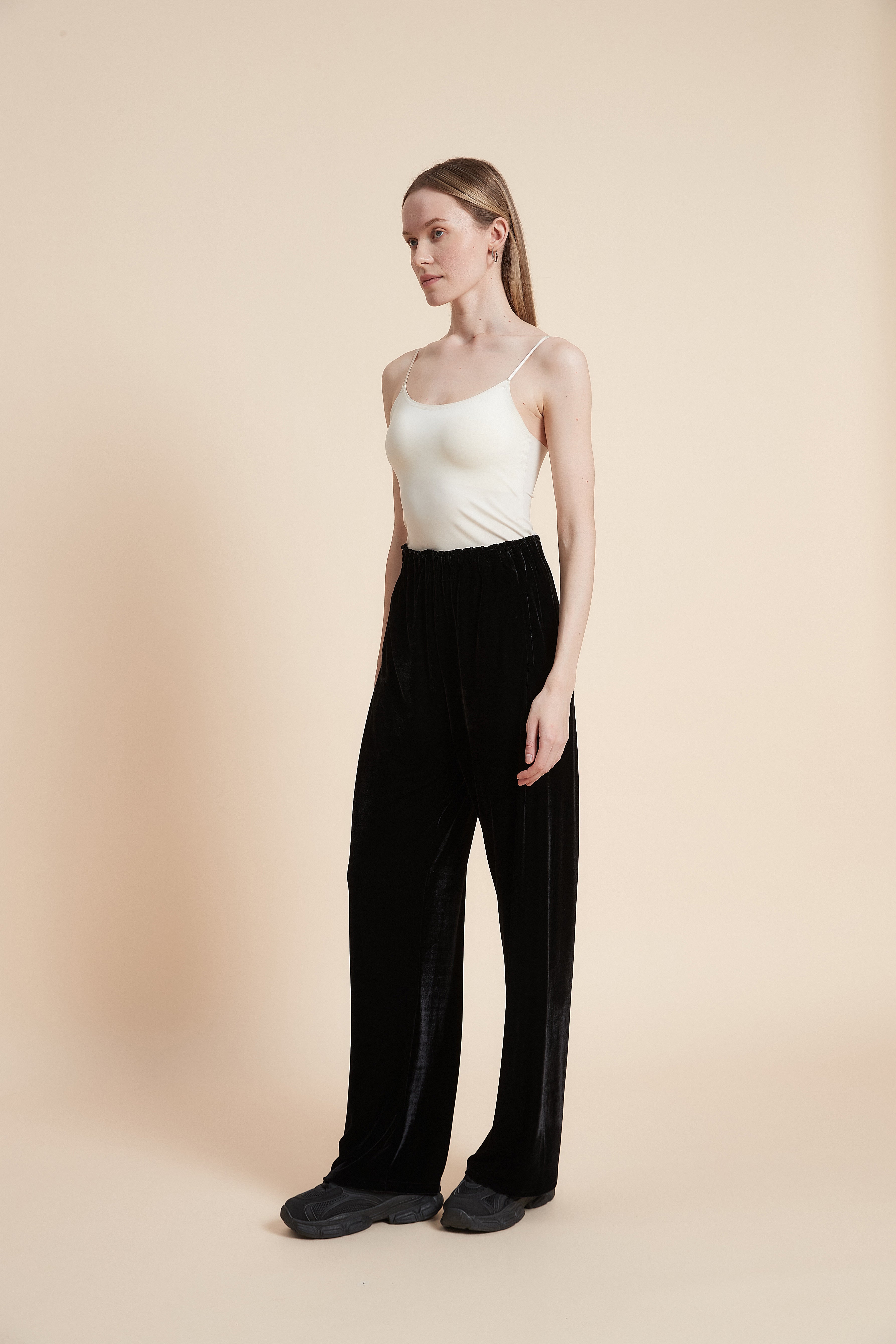 Long Plain Pant with Pockets