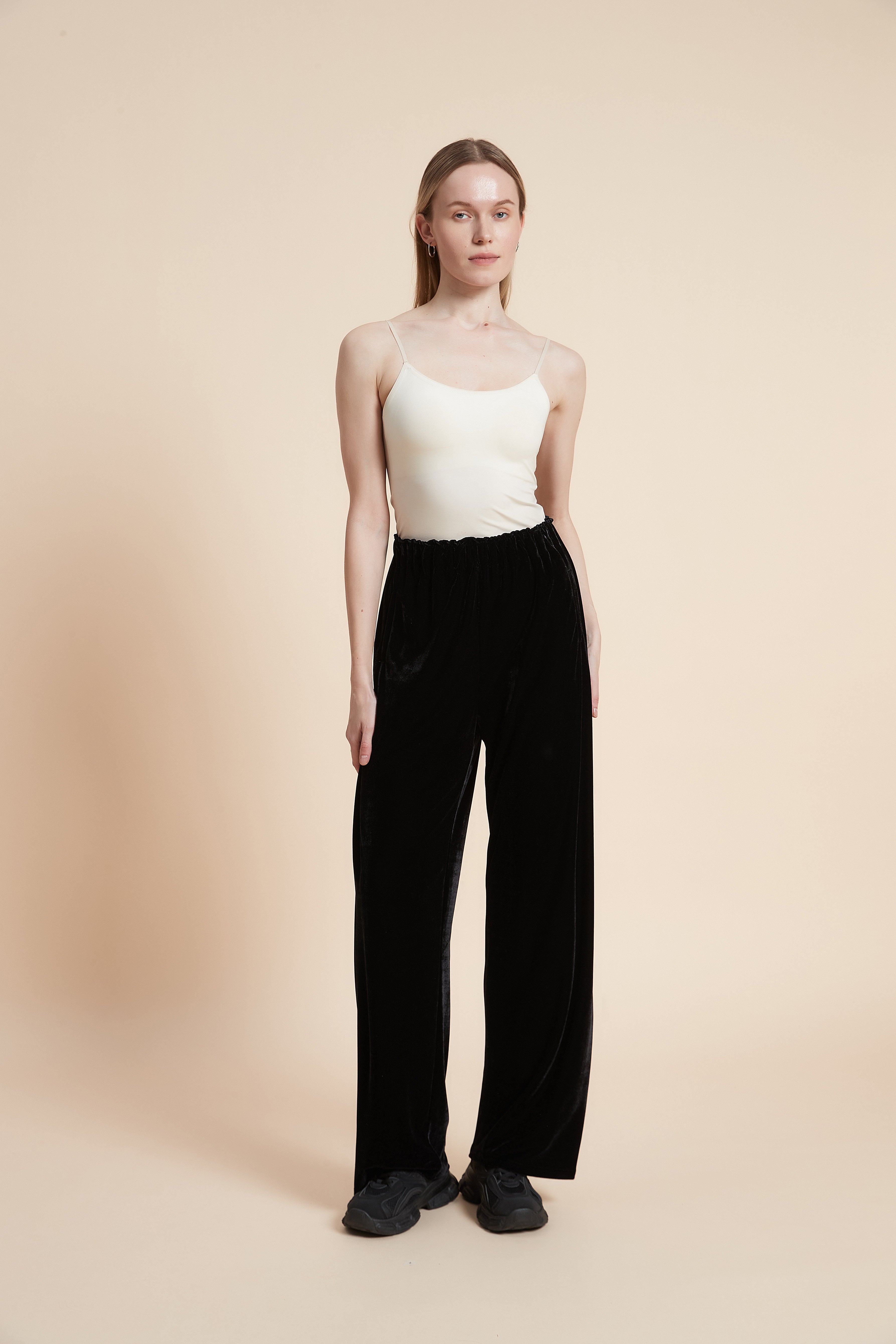 Long Plain Pant with Pockets