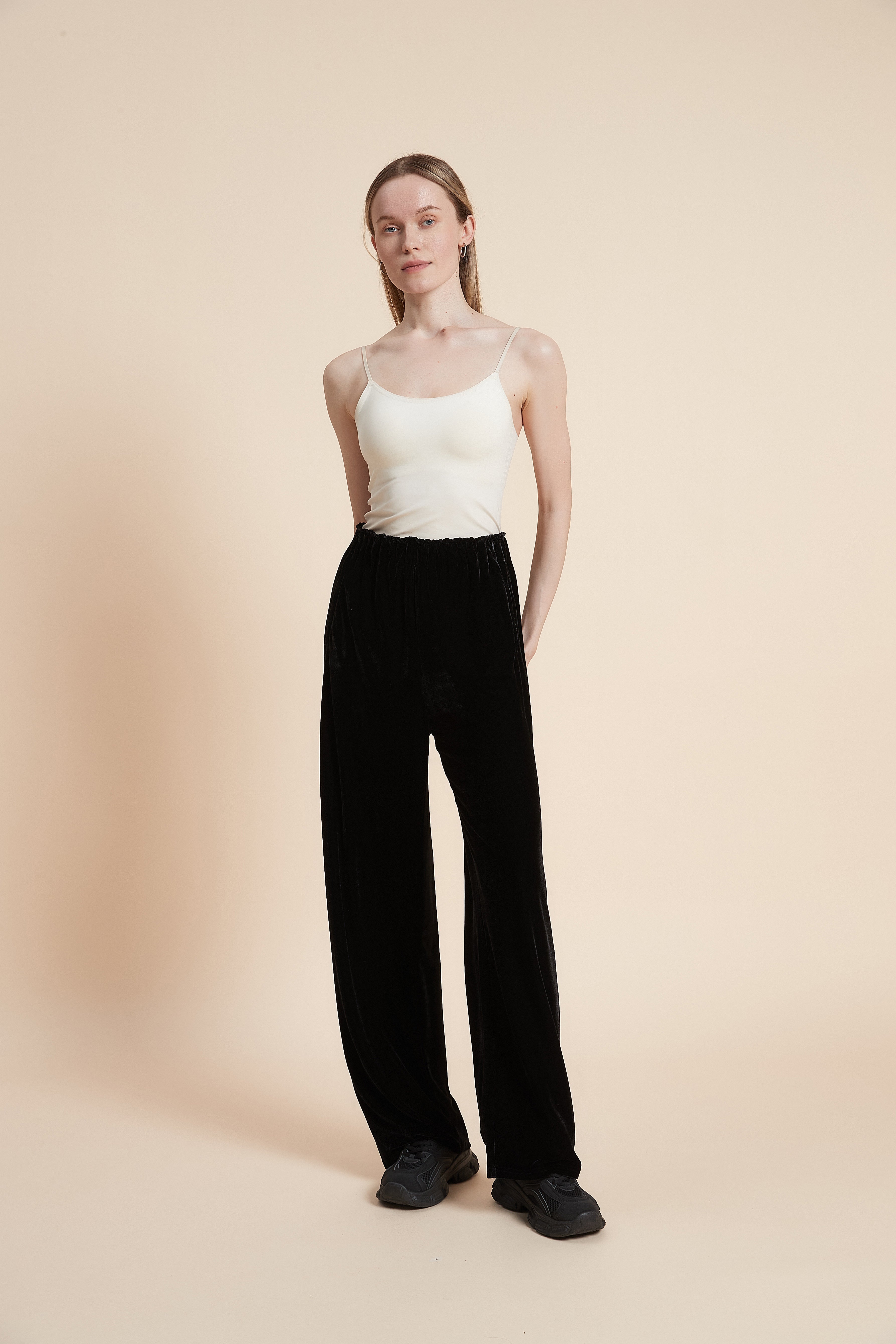 Long Plain Pant with Pockets