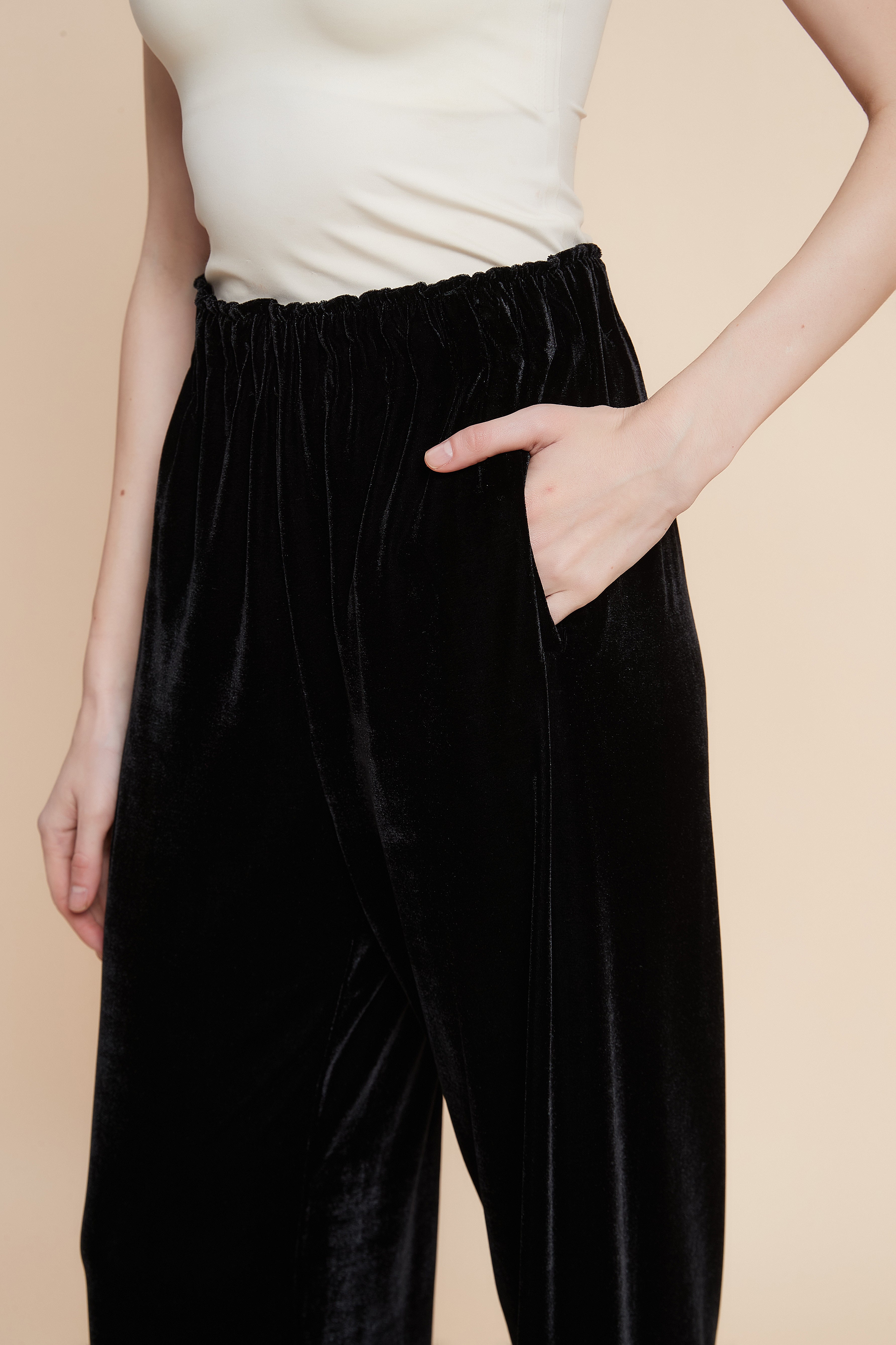 Long Plain Pant with Pockets