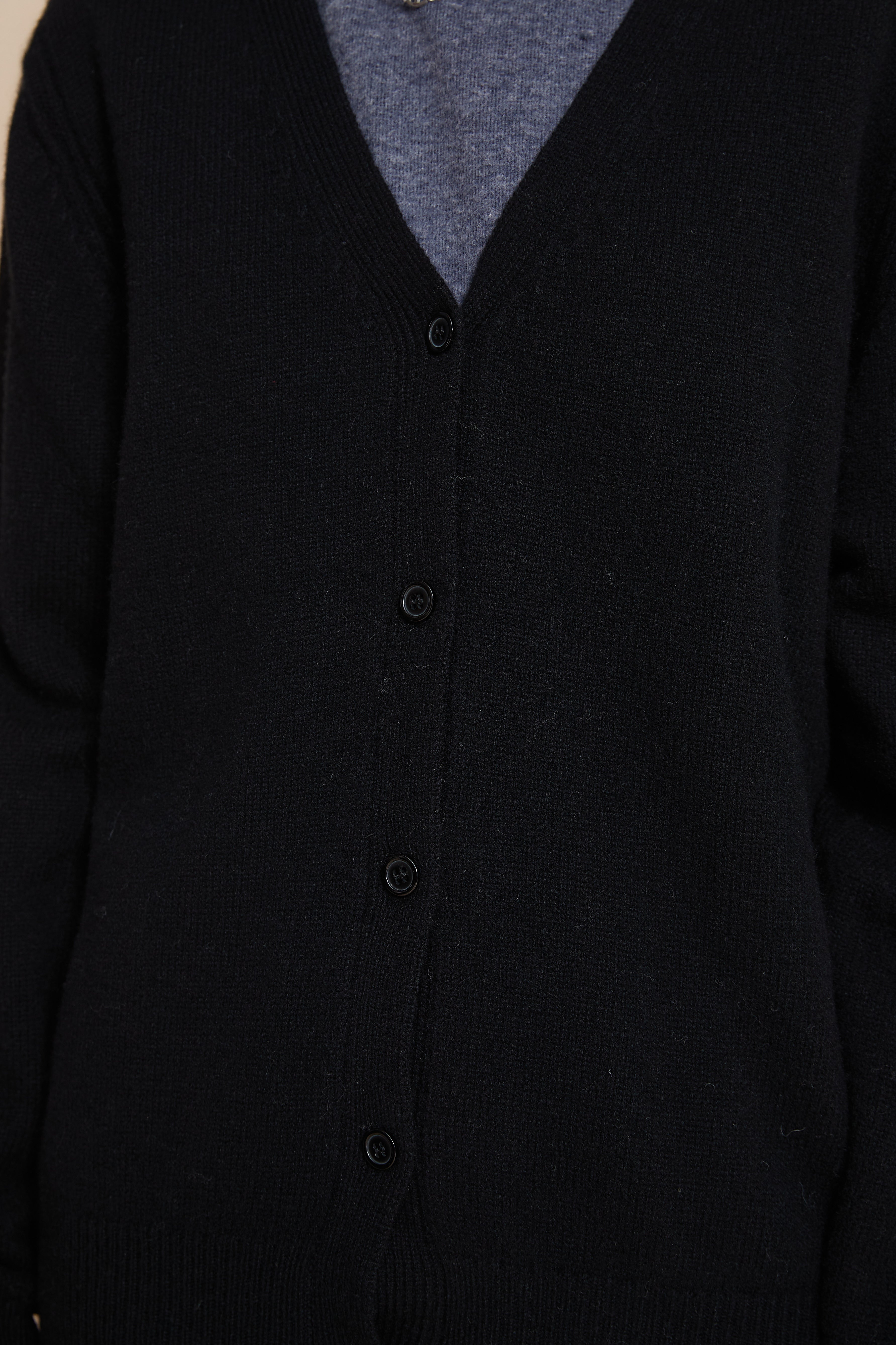 Yola Plain Cardigan with Buttons, Long Sleeves