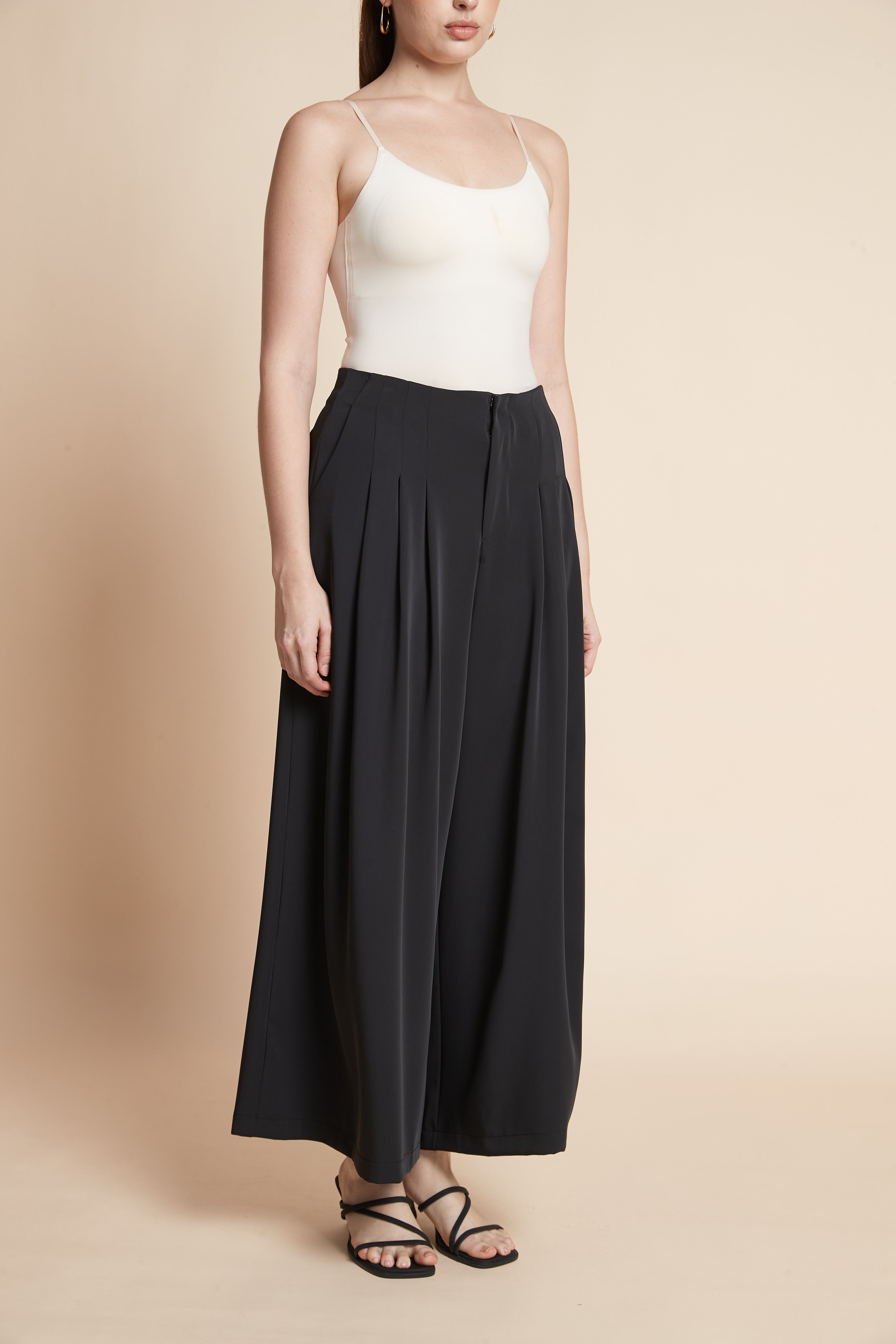 Plain Long Skort