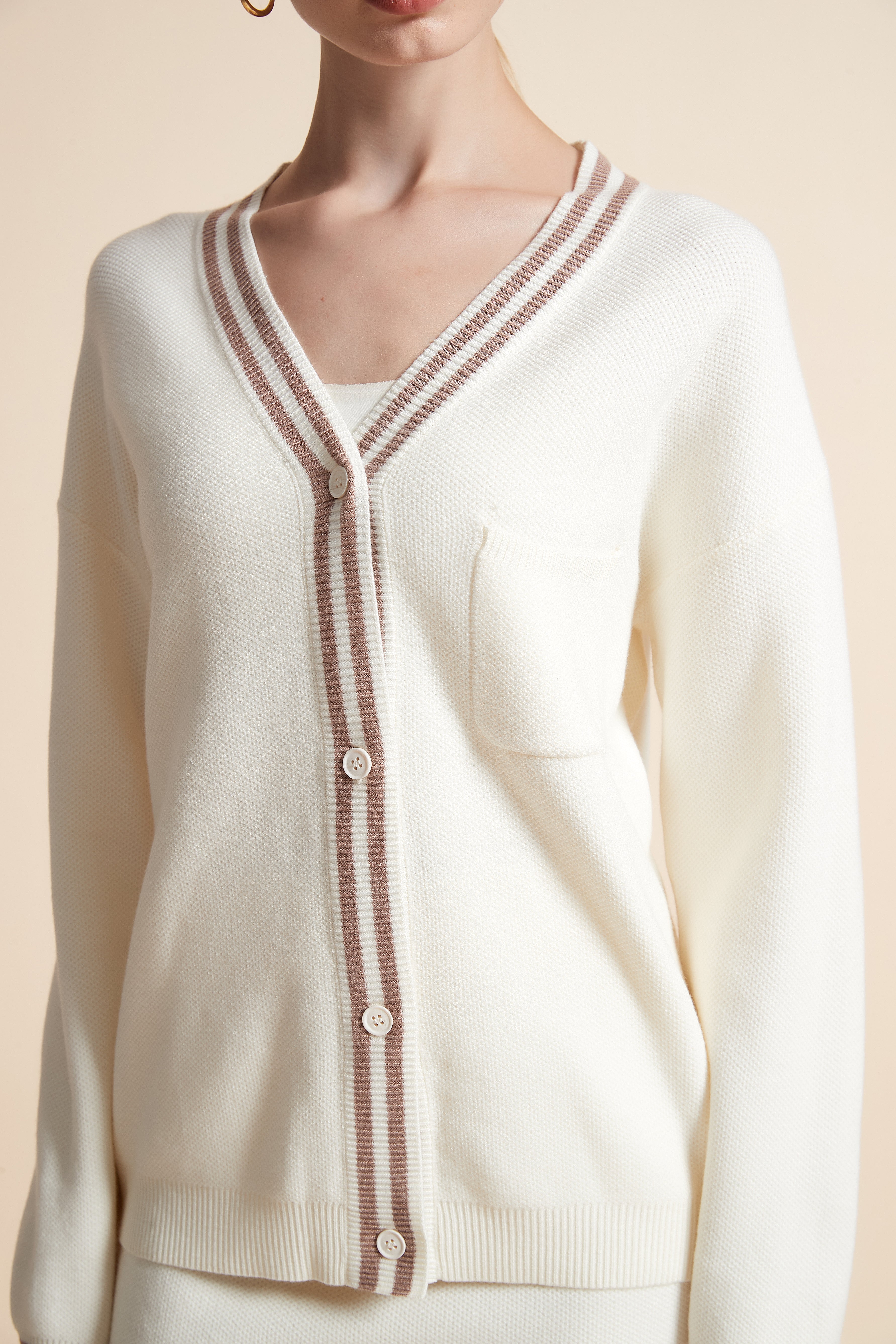 Solid Pocket Cardigan