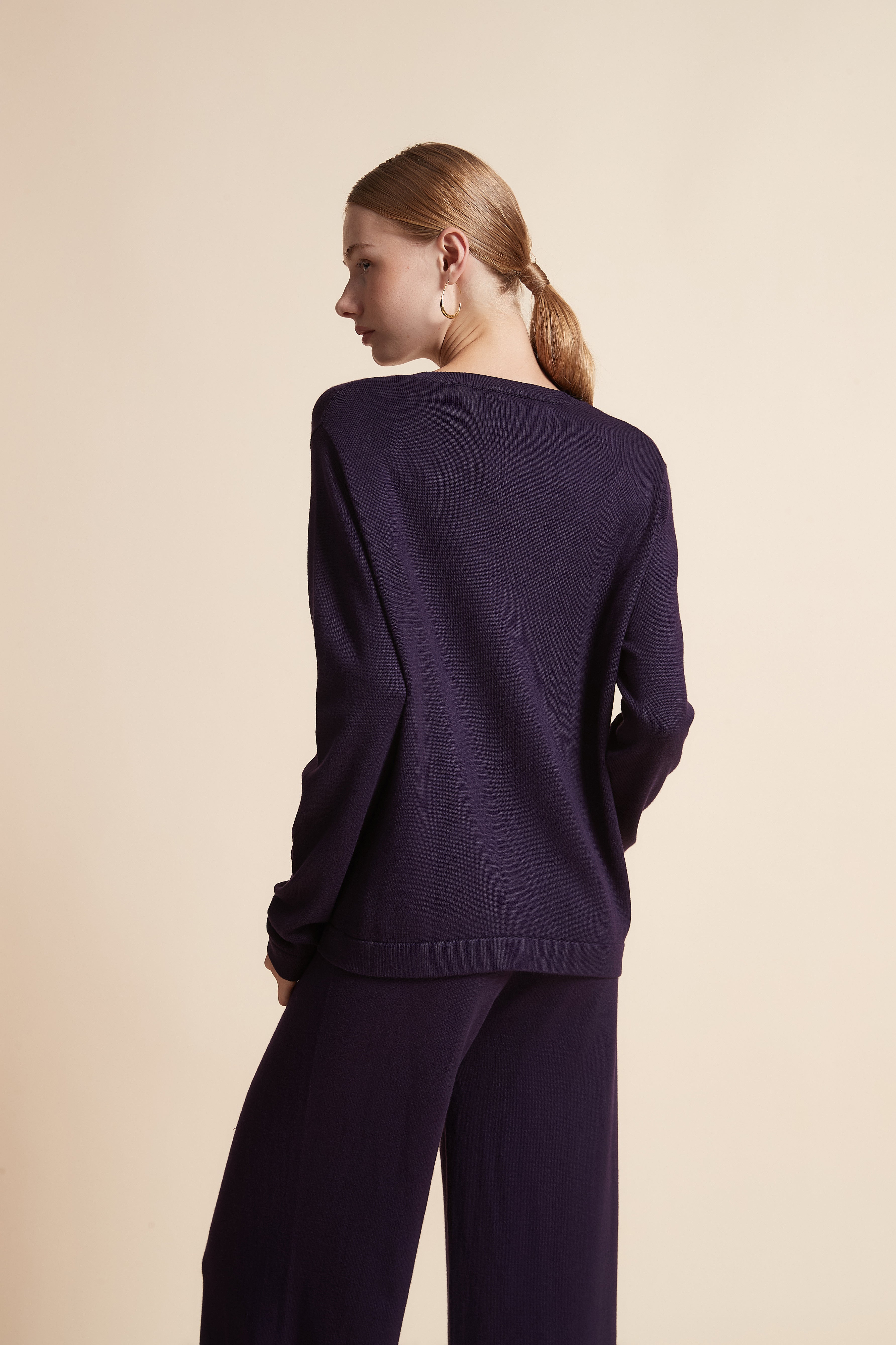Solid Long-Sleeve Cardigan
