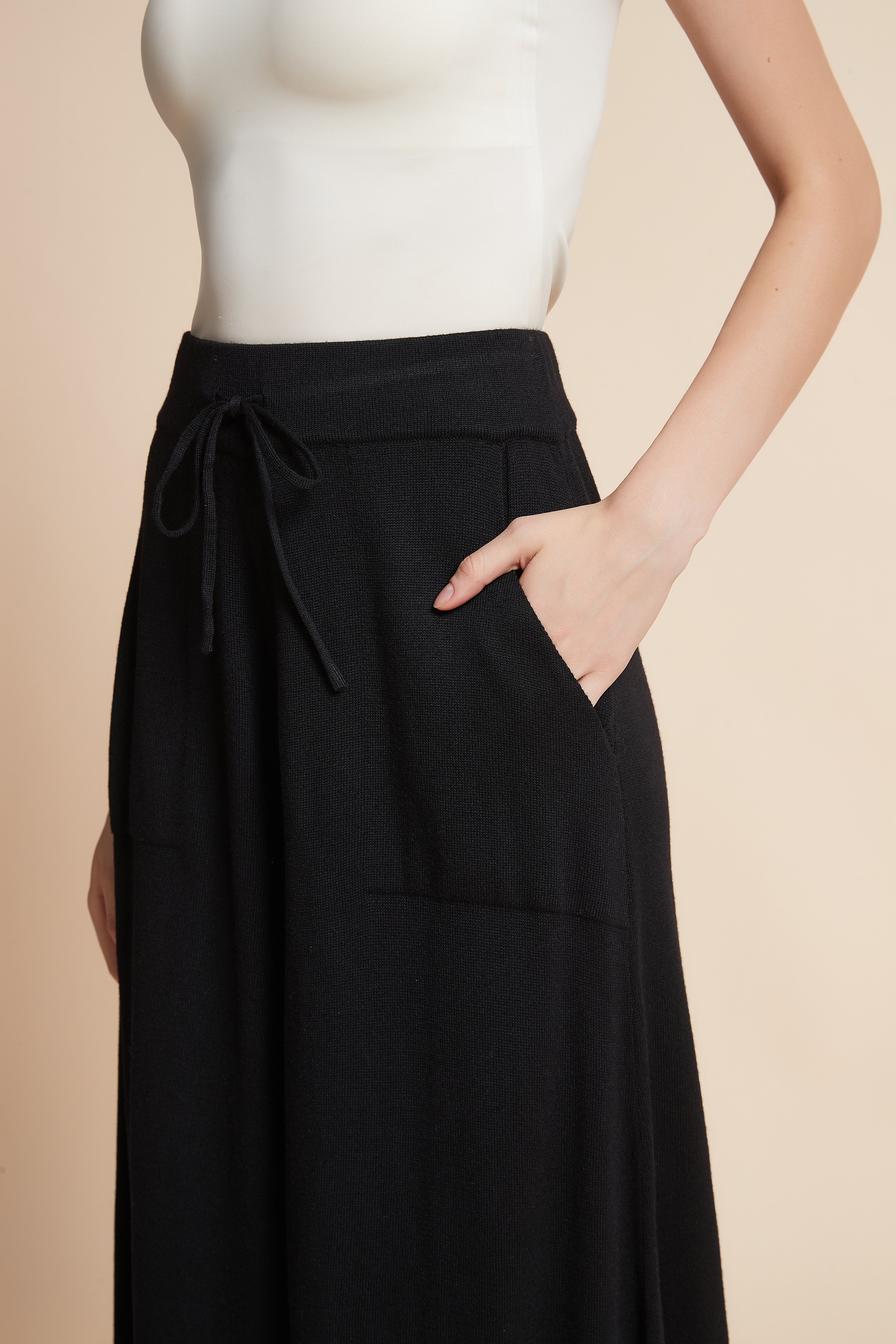 Wide-Leg Pants with Pockets