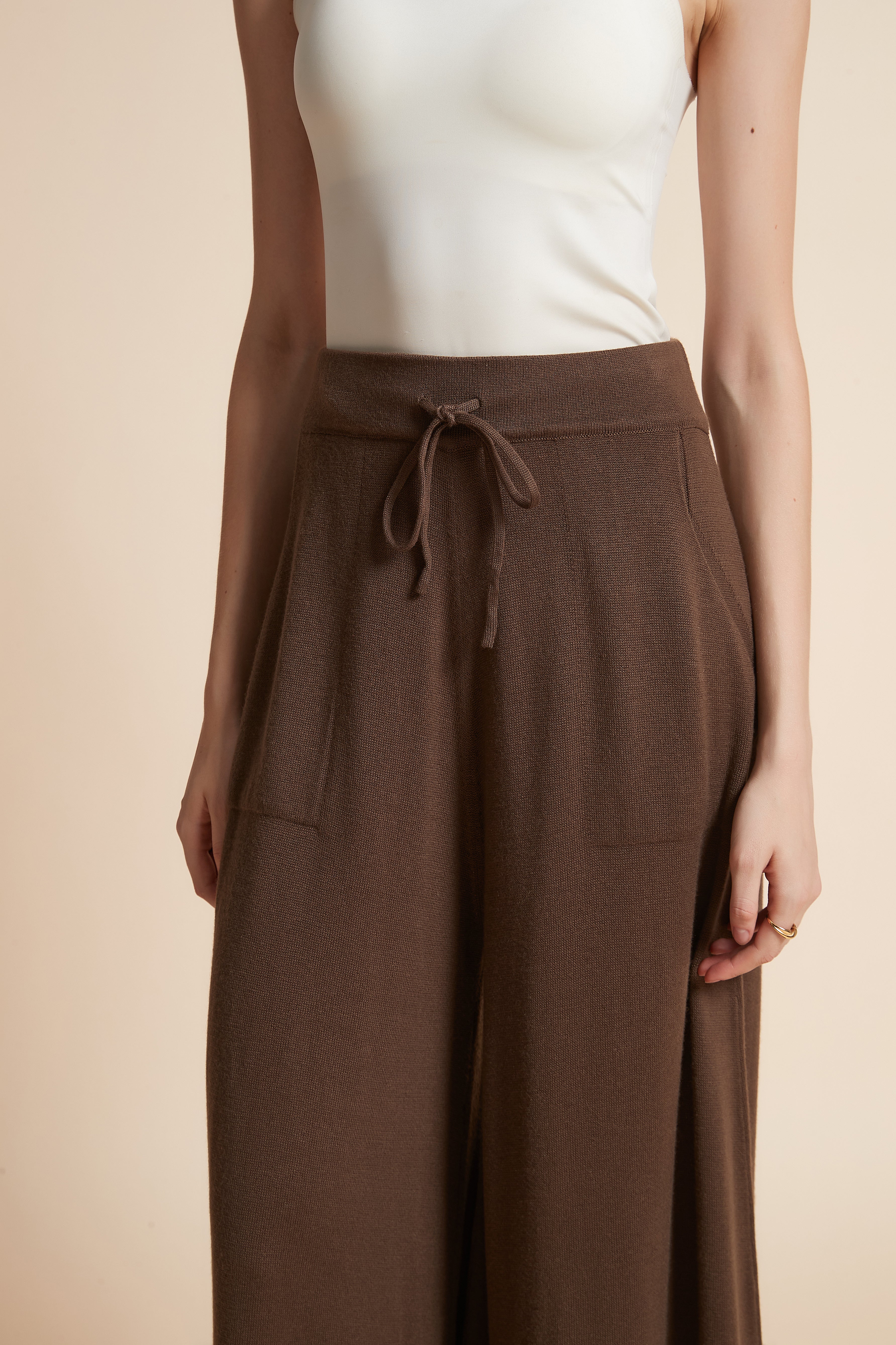 Wide-Leg Pants with Pockets