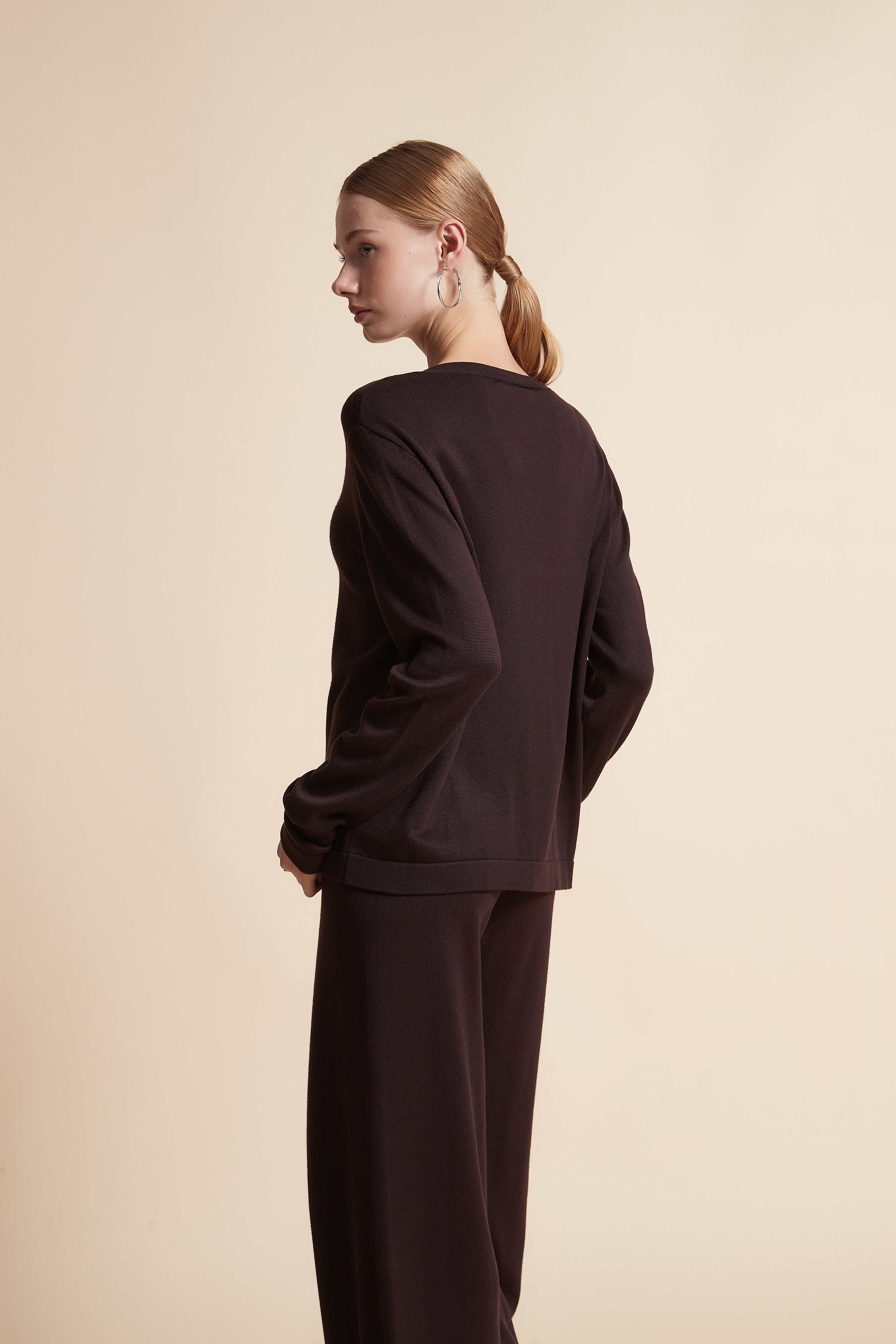 Solid Long-Sleeve Cardigan