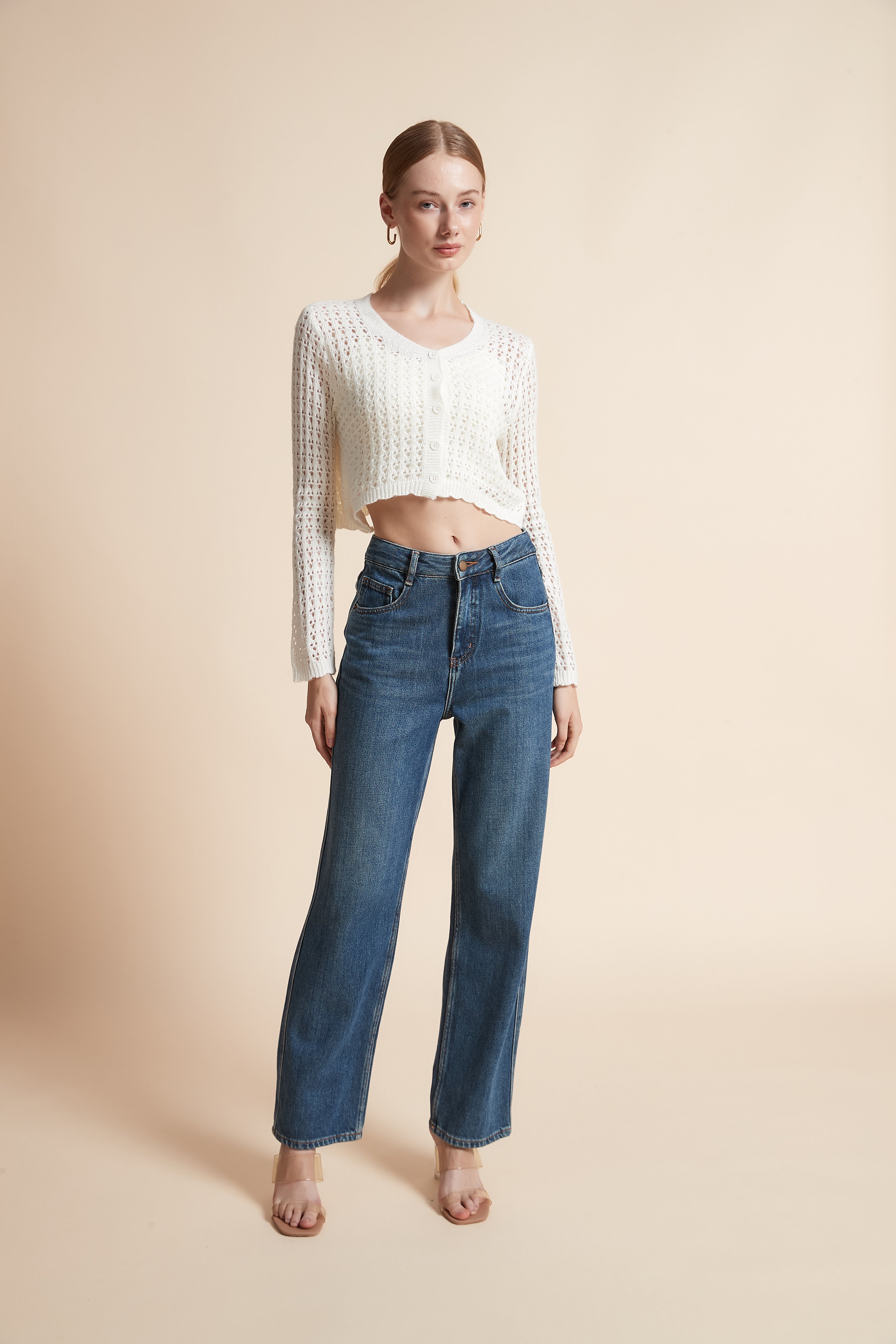Short Long-Sleeve Cardigan