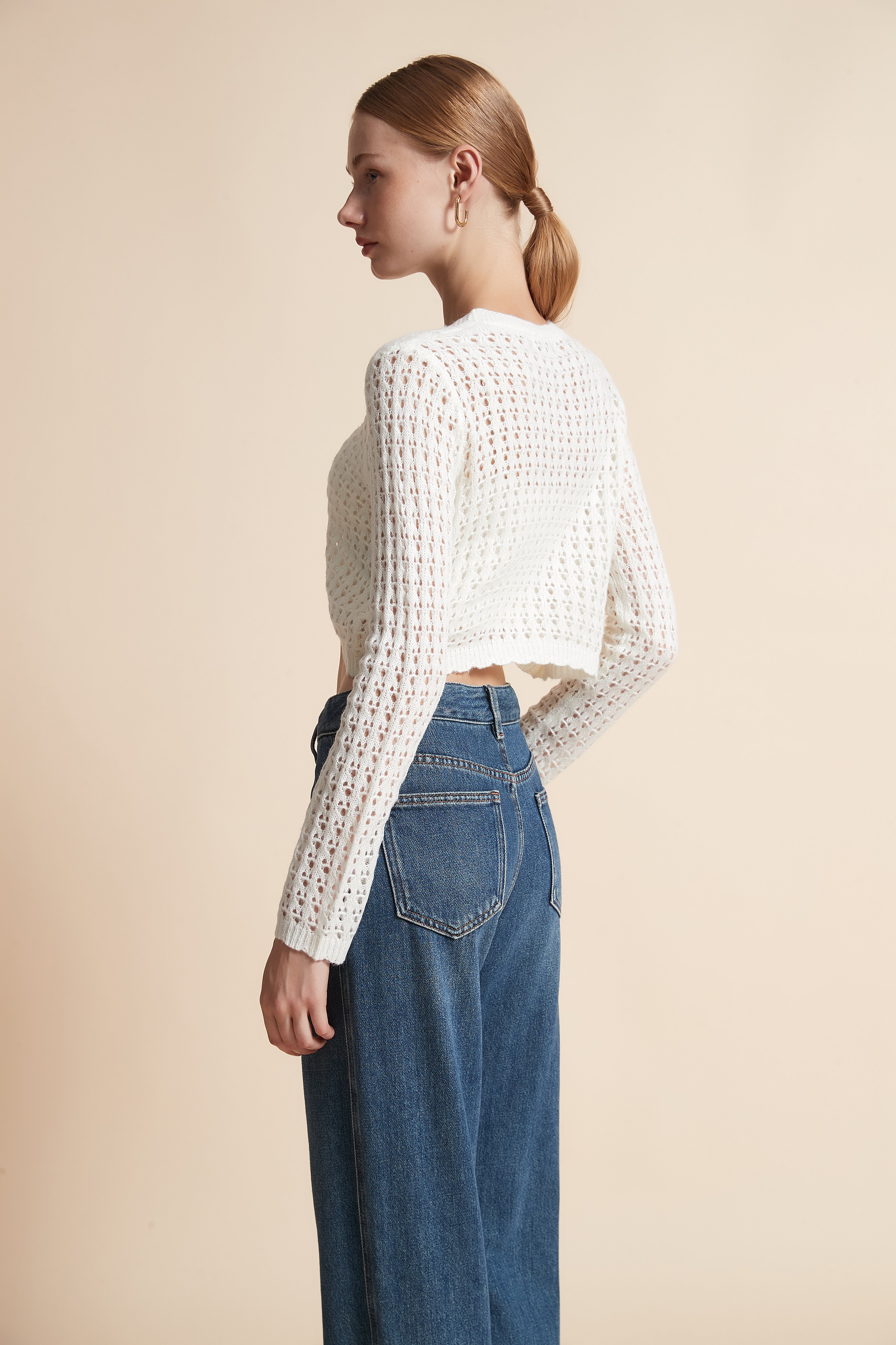 Short Long-Sleeve Cardigan