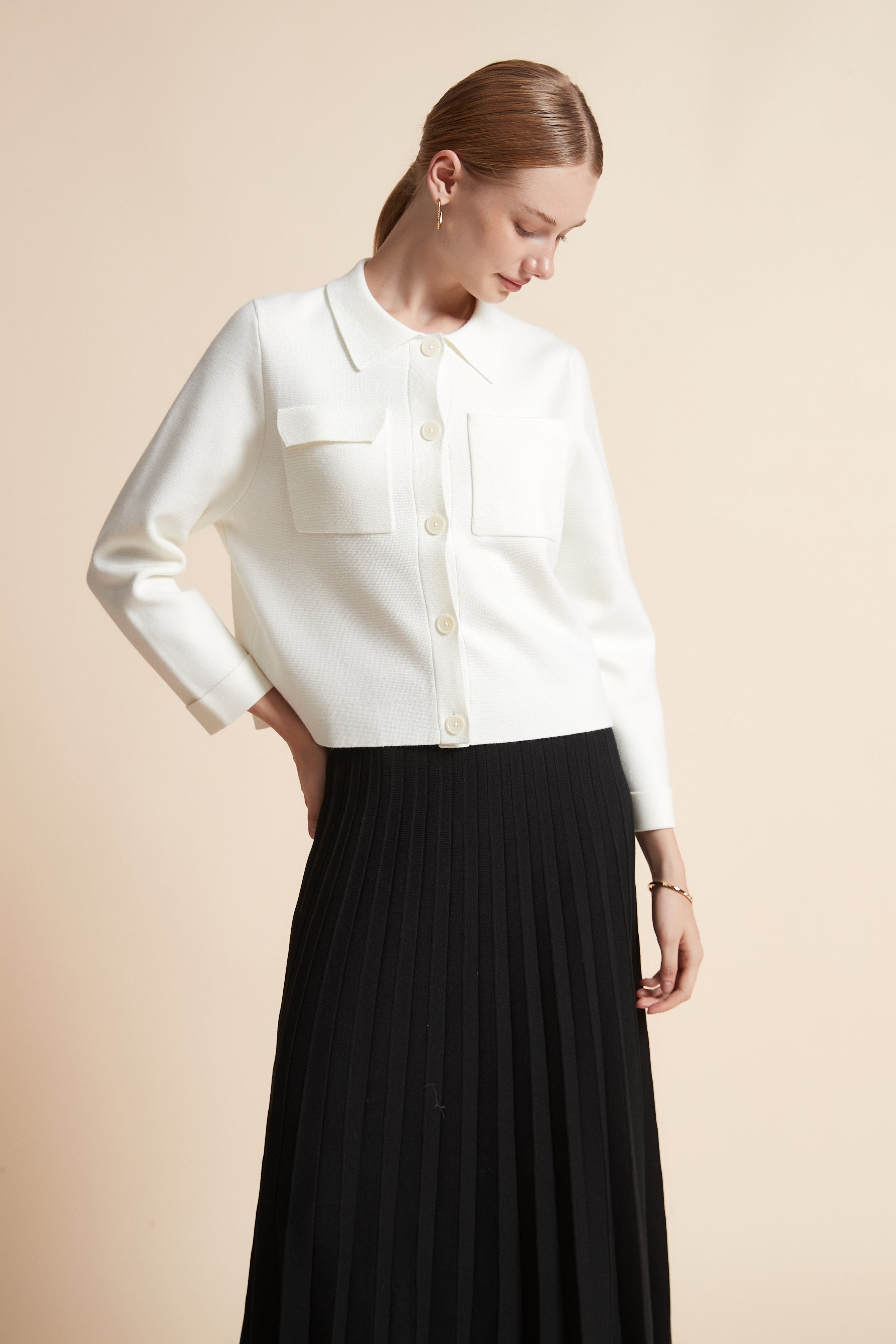 Short Jacket with Pockets