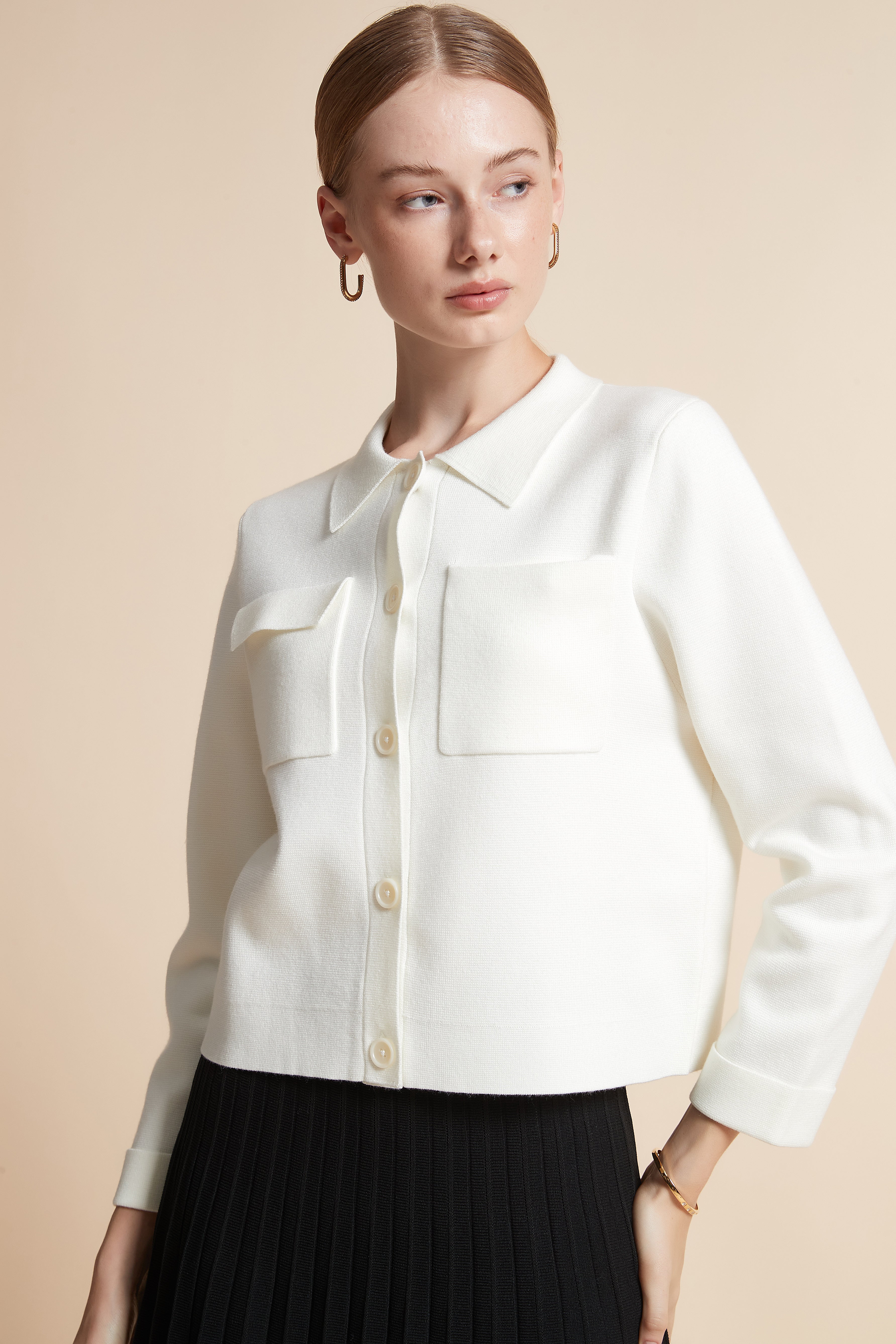 Short Jacket with Pockets