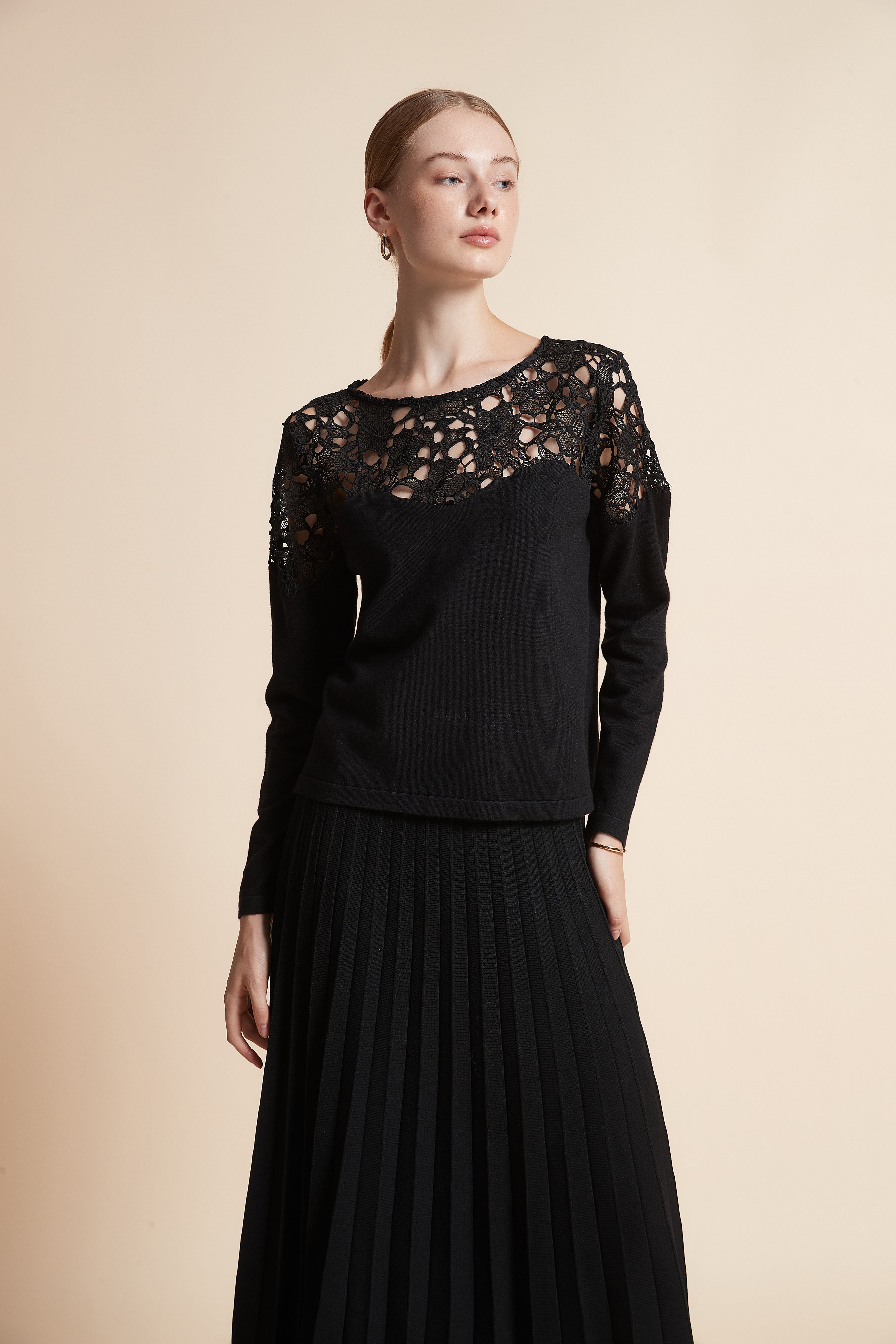 Embroidered Knit Sweater