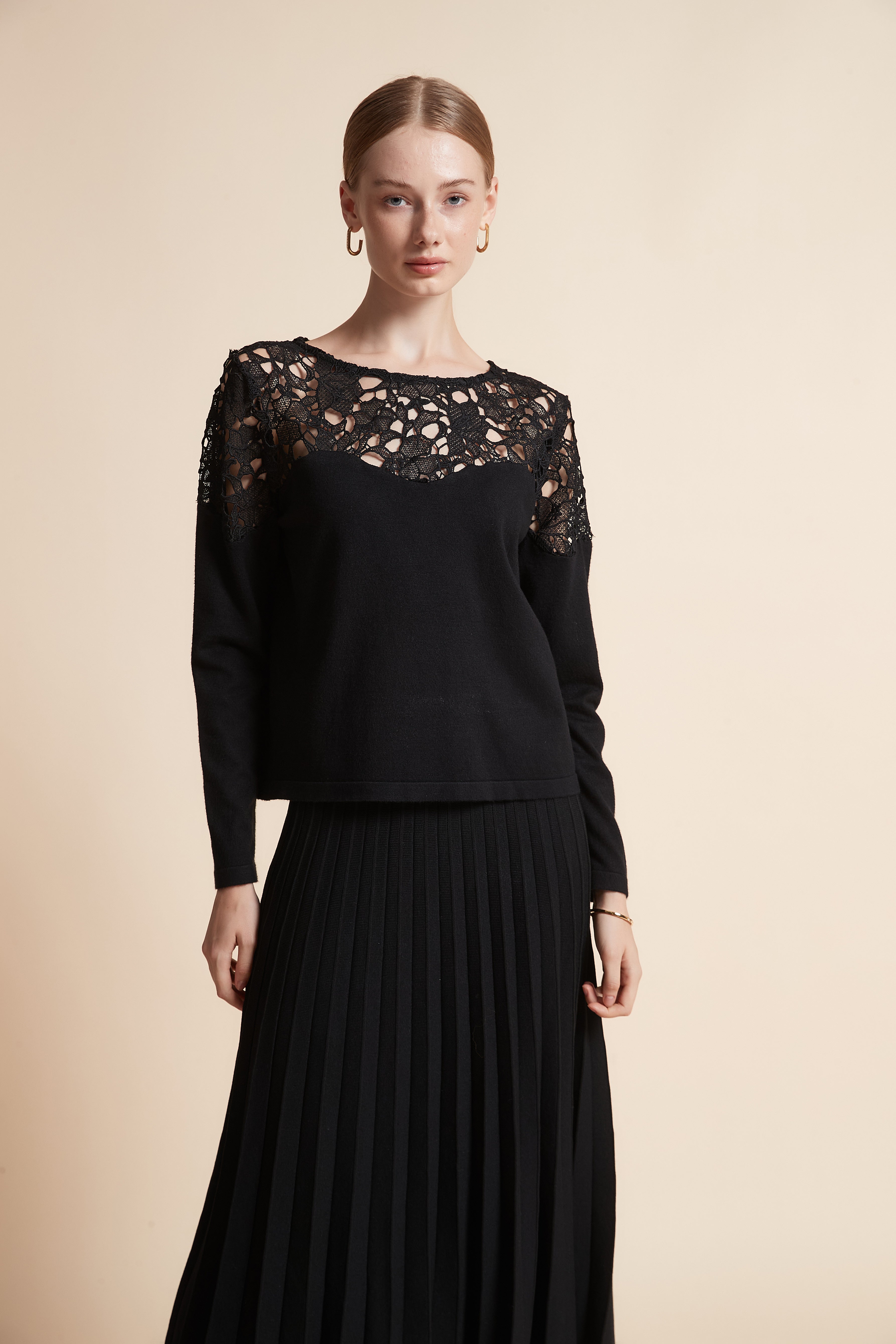 Embroidered Knit Sweater