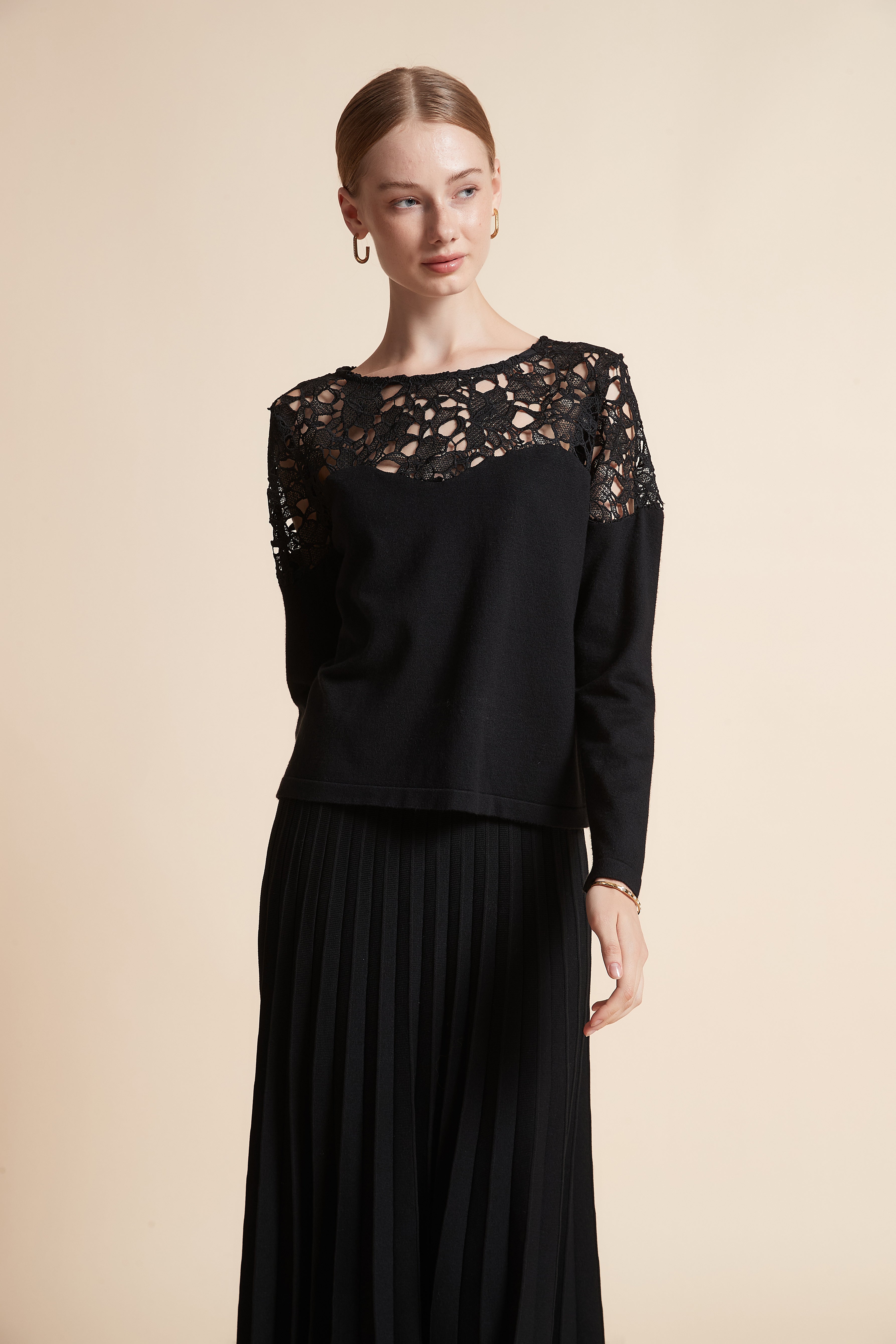 Embroidered Knit Sweater