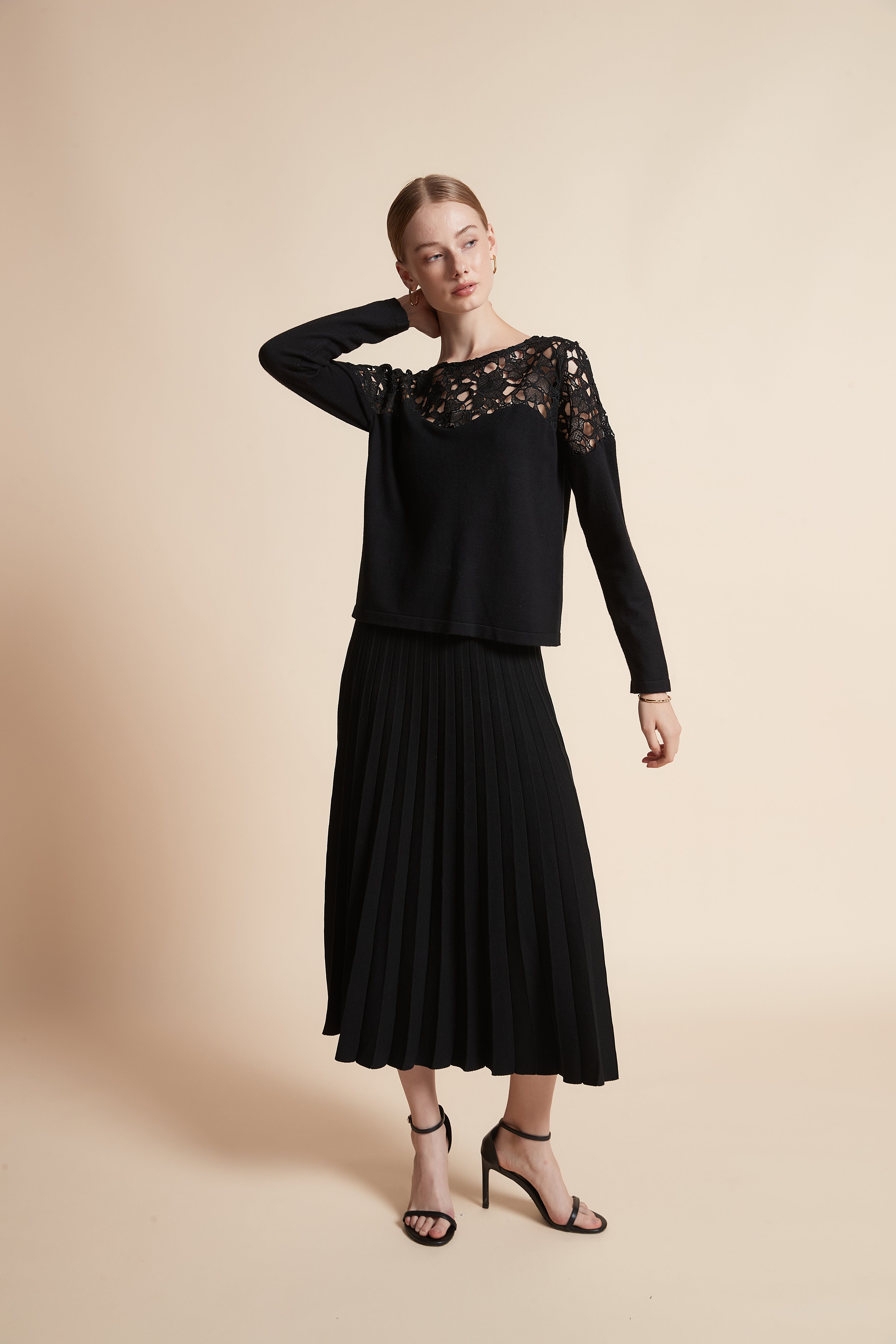 Embroidered Knit Sweater