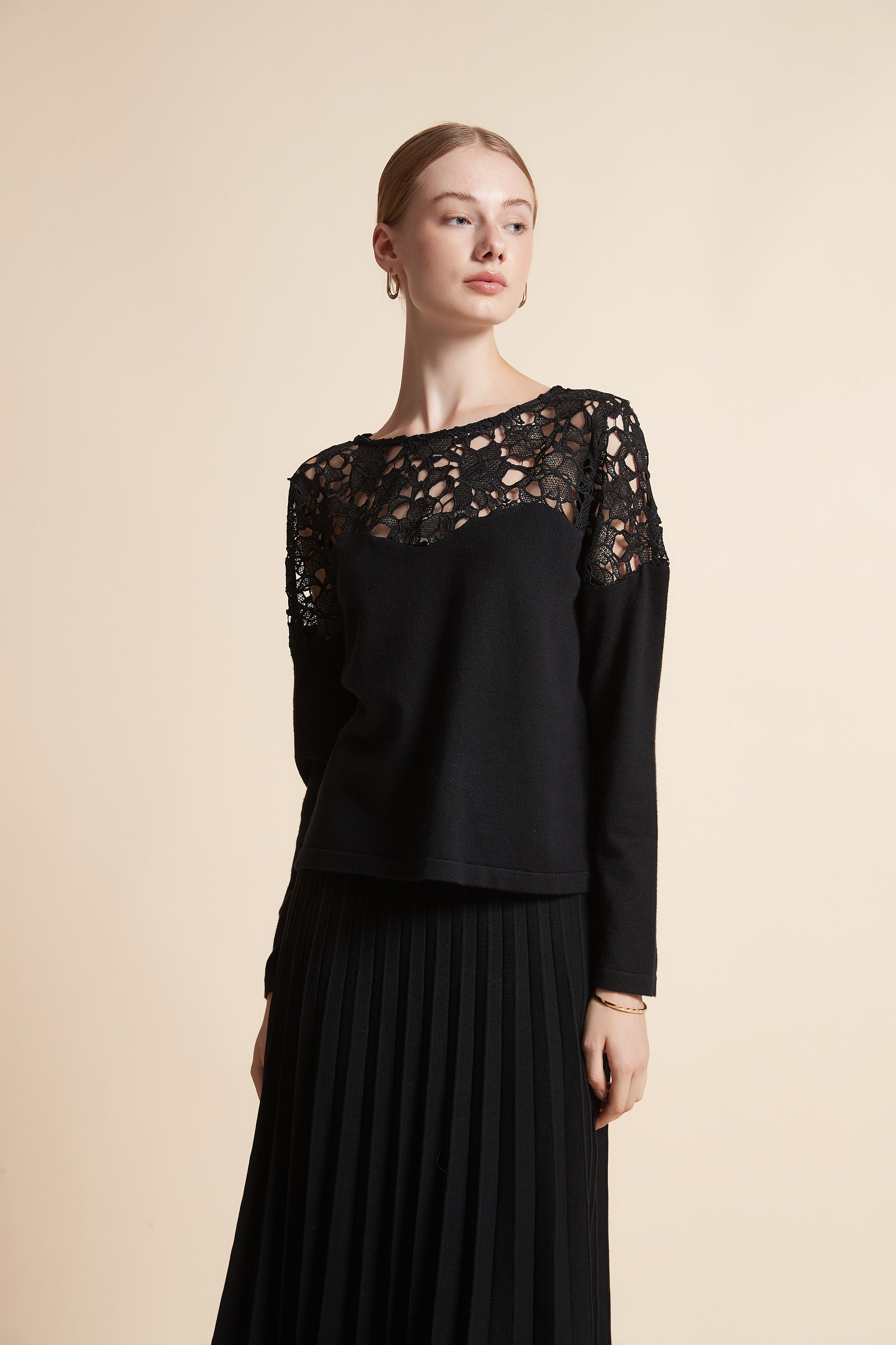 Embroidered Knit Sweater