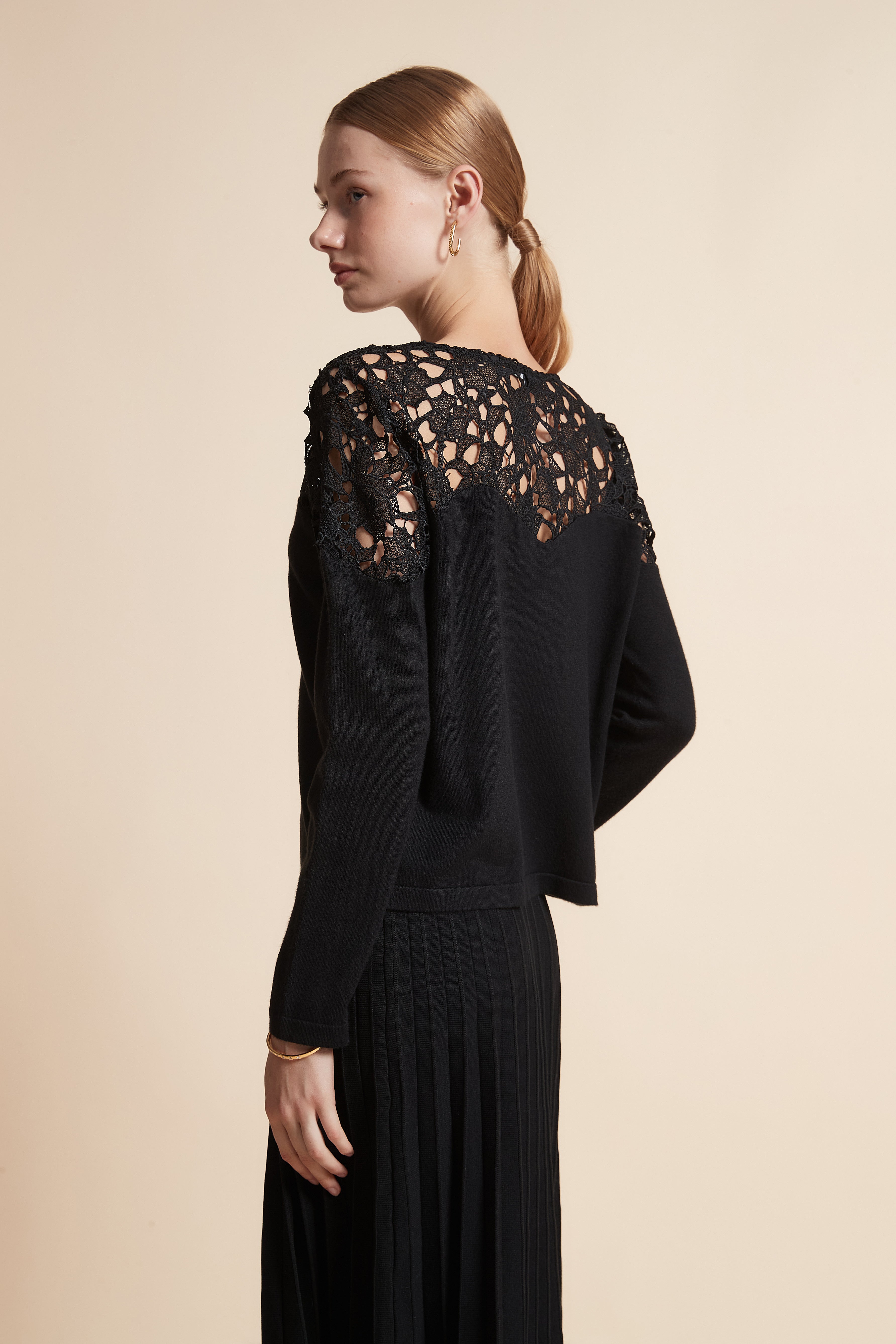 Embroidered Knit Sweater