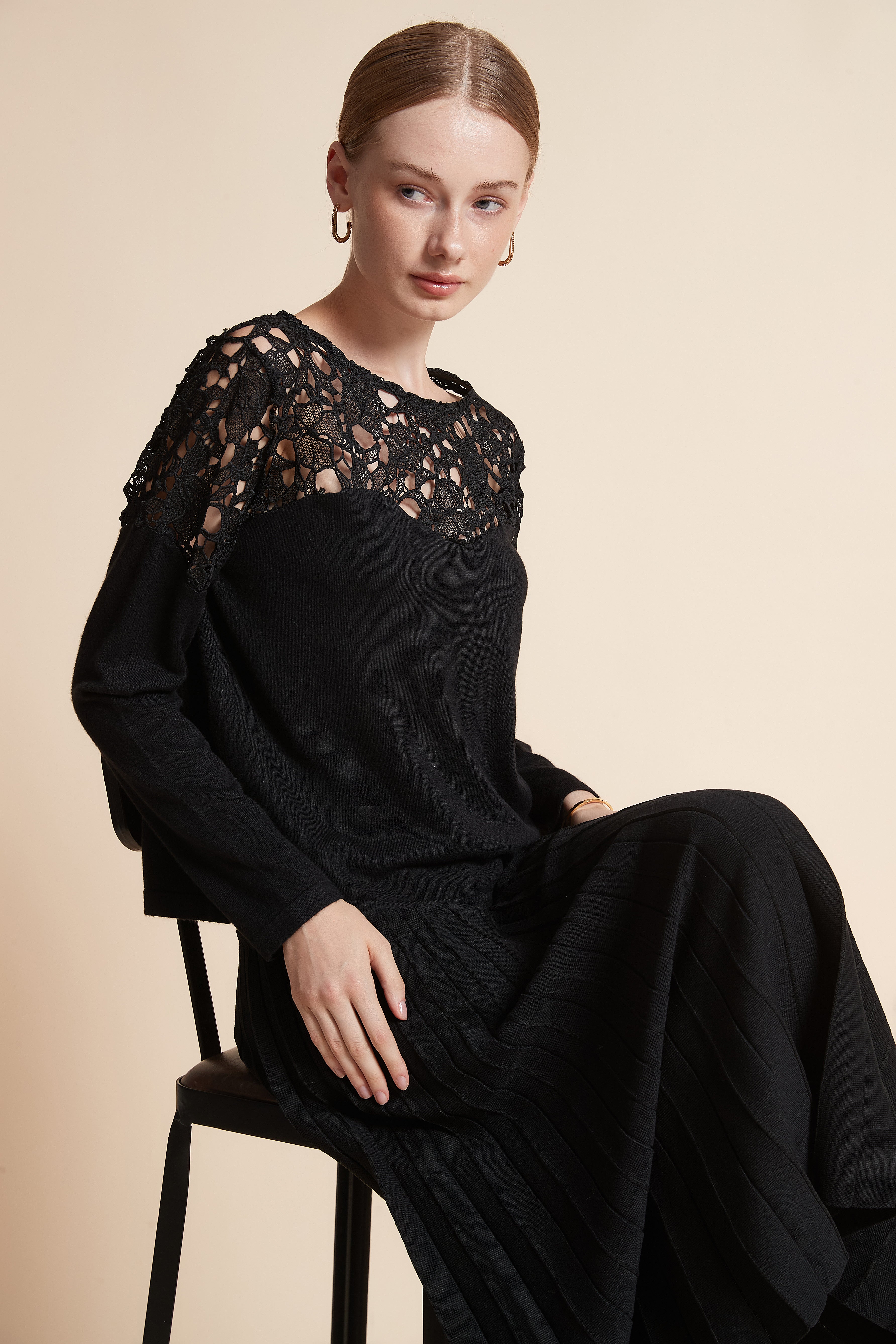 Embroidered Knit Sweater
