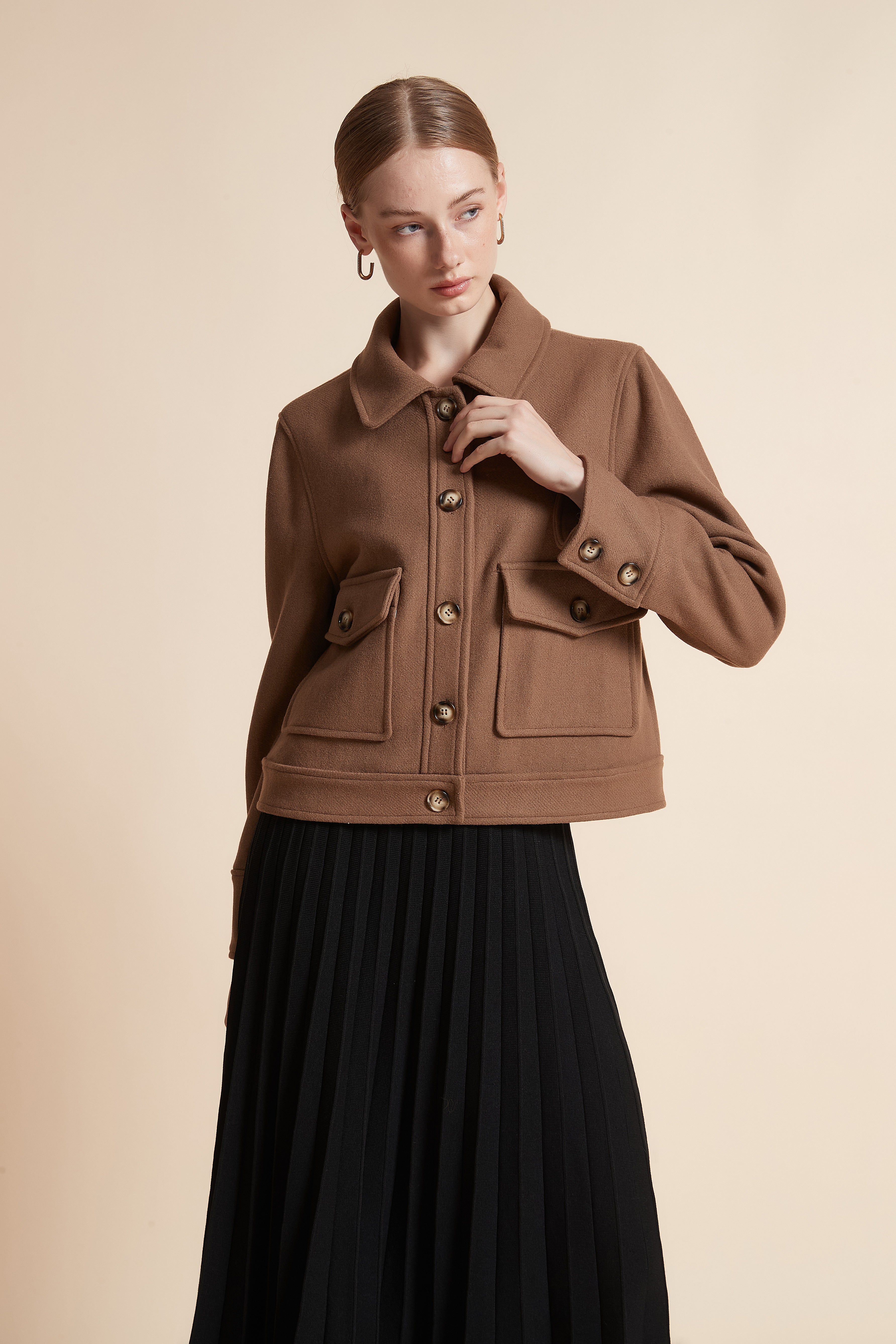 Long-Sleeve Jacket with Pockets