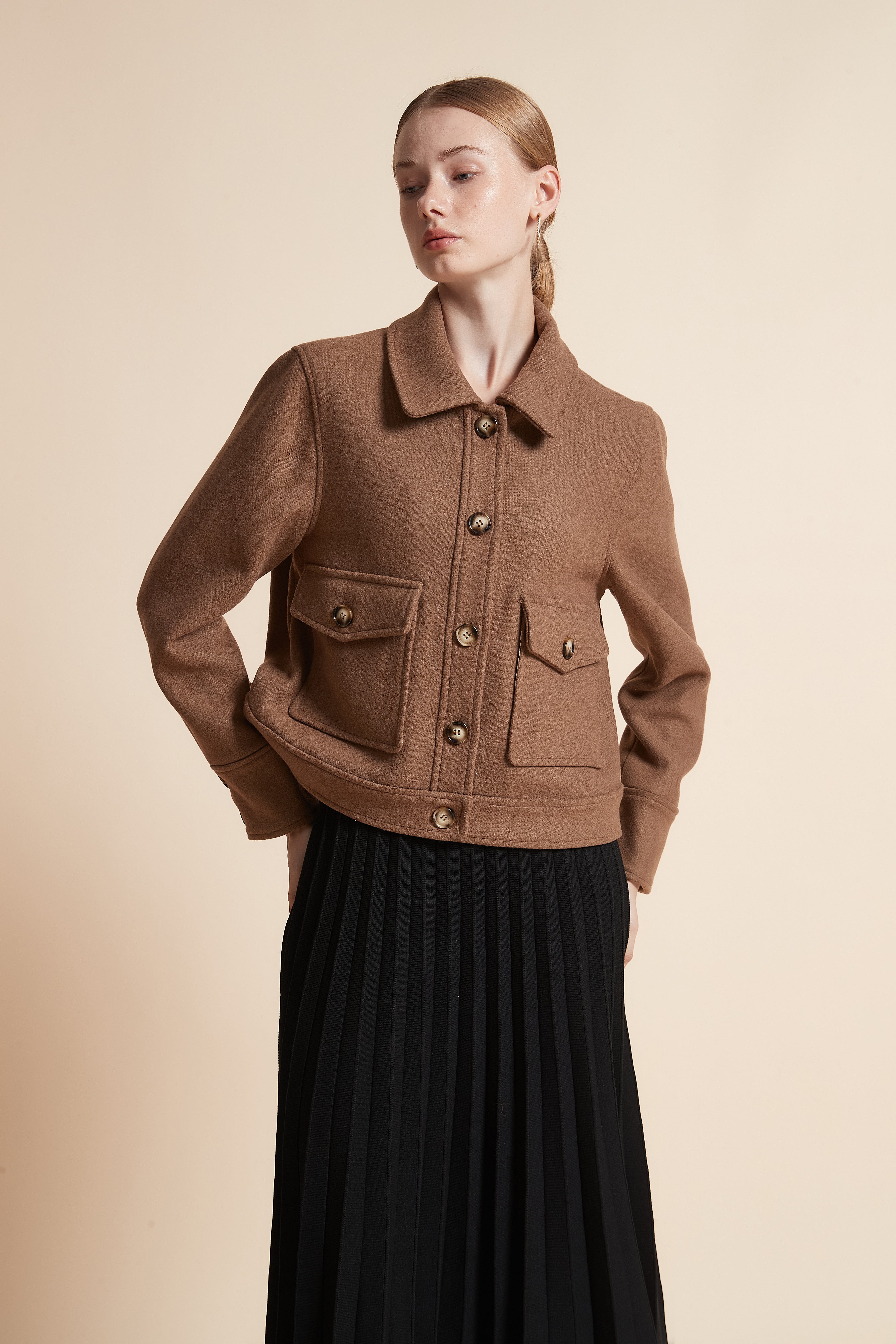 Long-Sleeve Jacket with Pockets