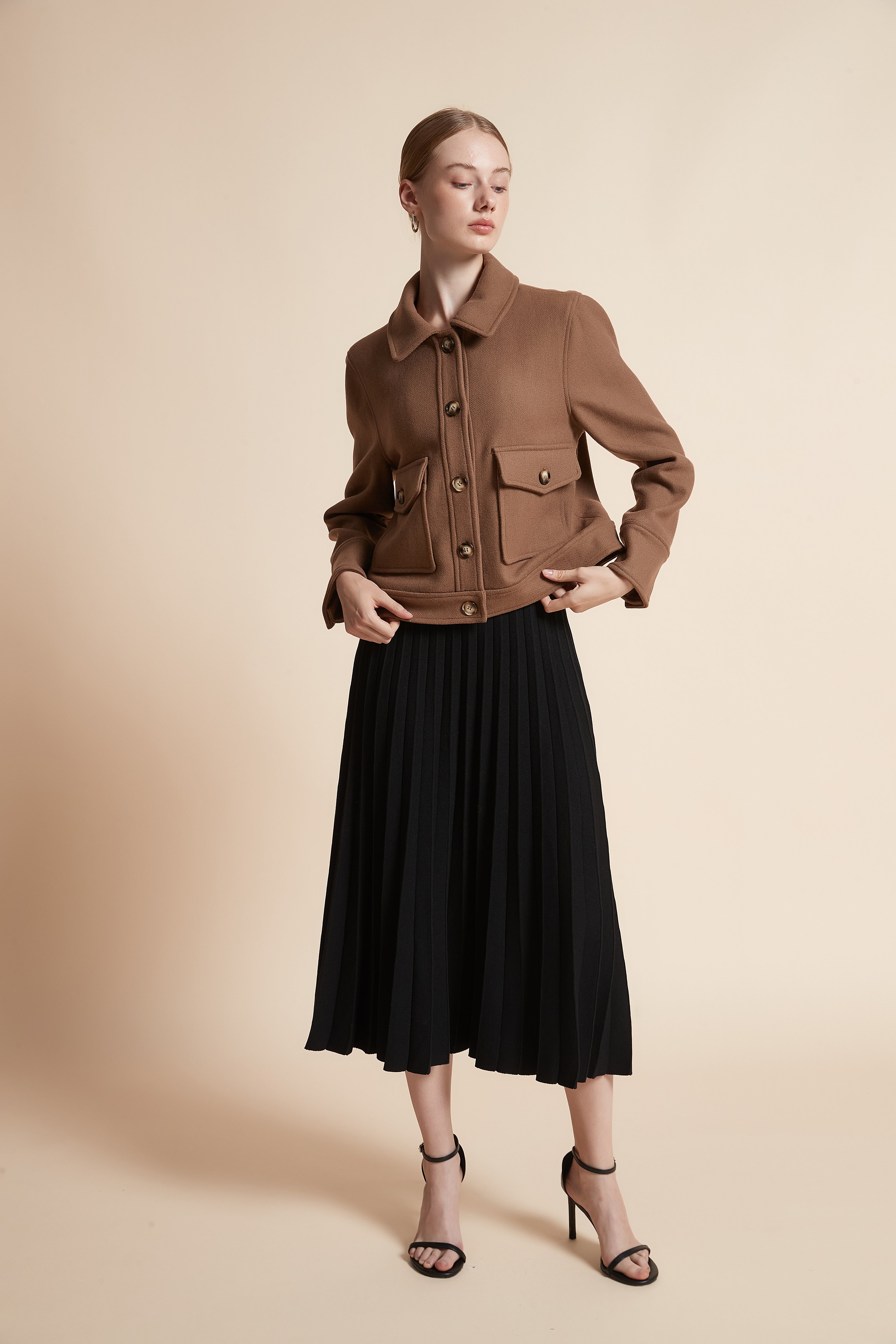Long-Sleeve Jacket with Pockets